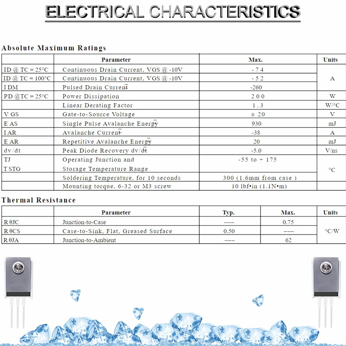 IRF4905 Mosfet IRF4905P IRF4905P IRF4905PBF 74A 55V P-Channel Power MOSFET TO-220AB Tranzystory polowe z chłodnicą Wkrętak gumowy