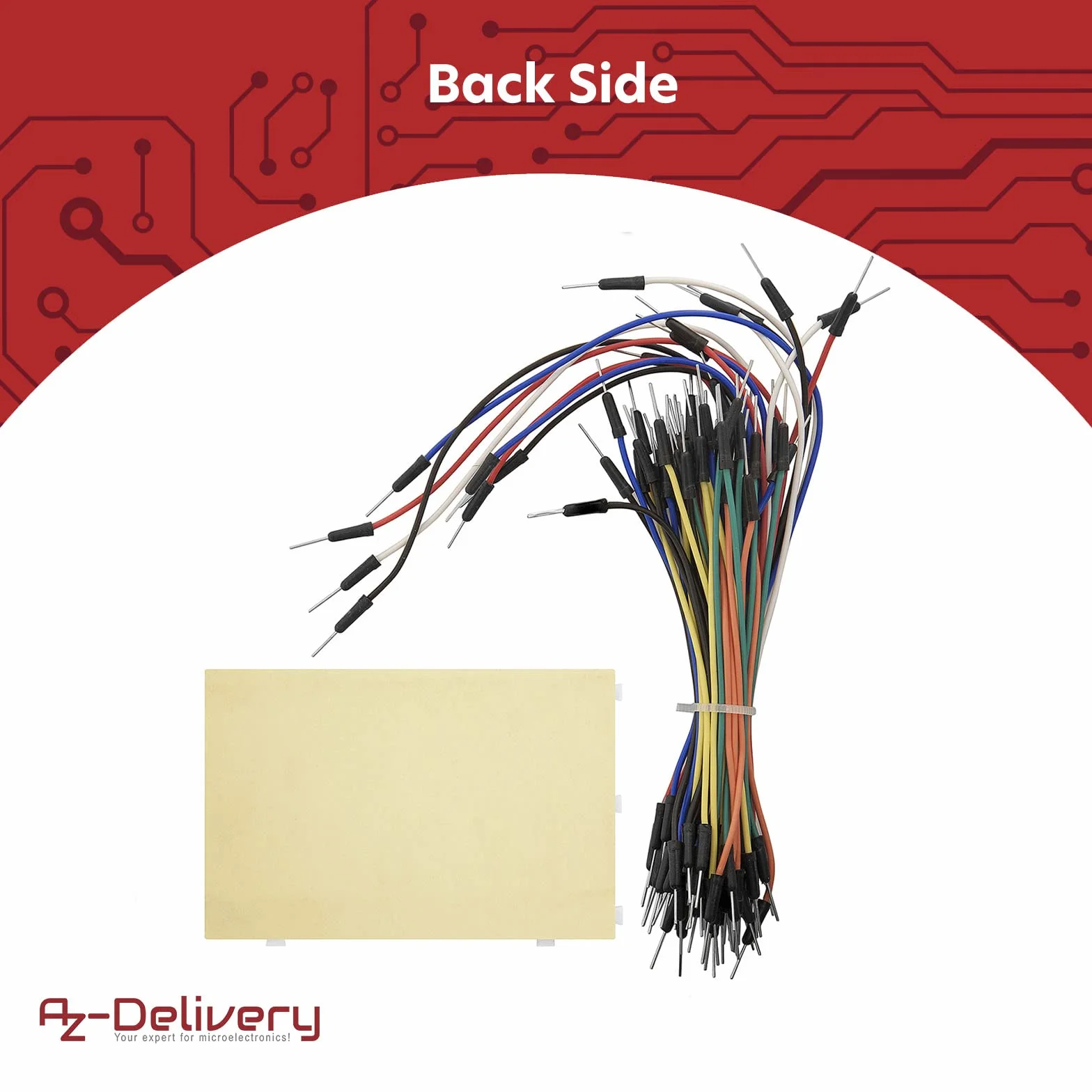 AZDelivery 3 x Breadboard Kit 65pcs Jumper Wire Cable M2M Mini Breadboard 400 Pins Arduino Raspberry Pi
