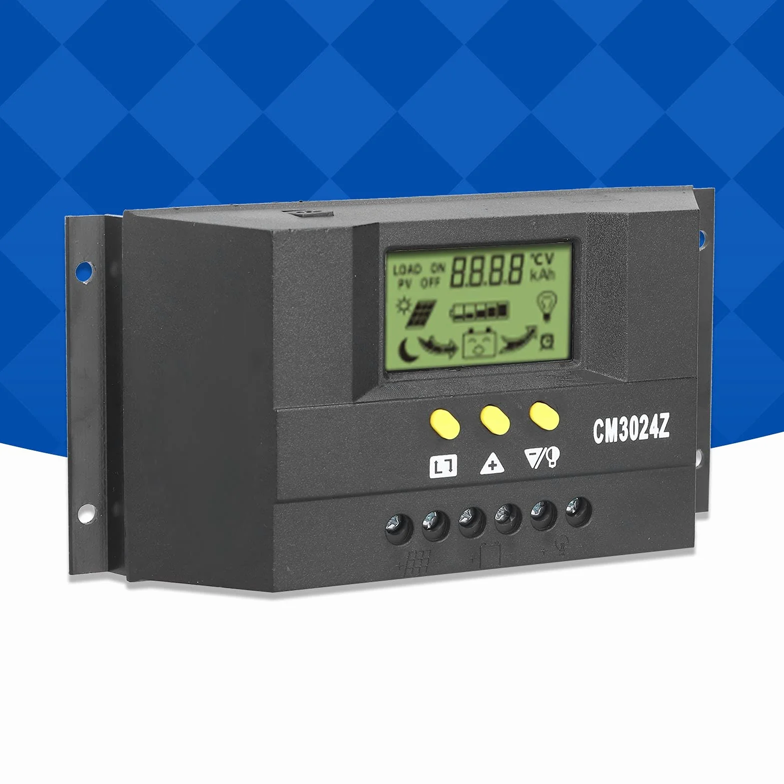 Regulator Ładowania Słonecznego PWM 30A 12V/24V z Ekranem LCD Automatyczna Identyfikacja Napięcia