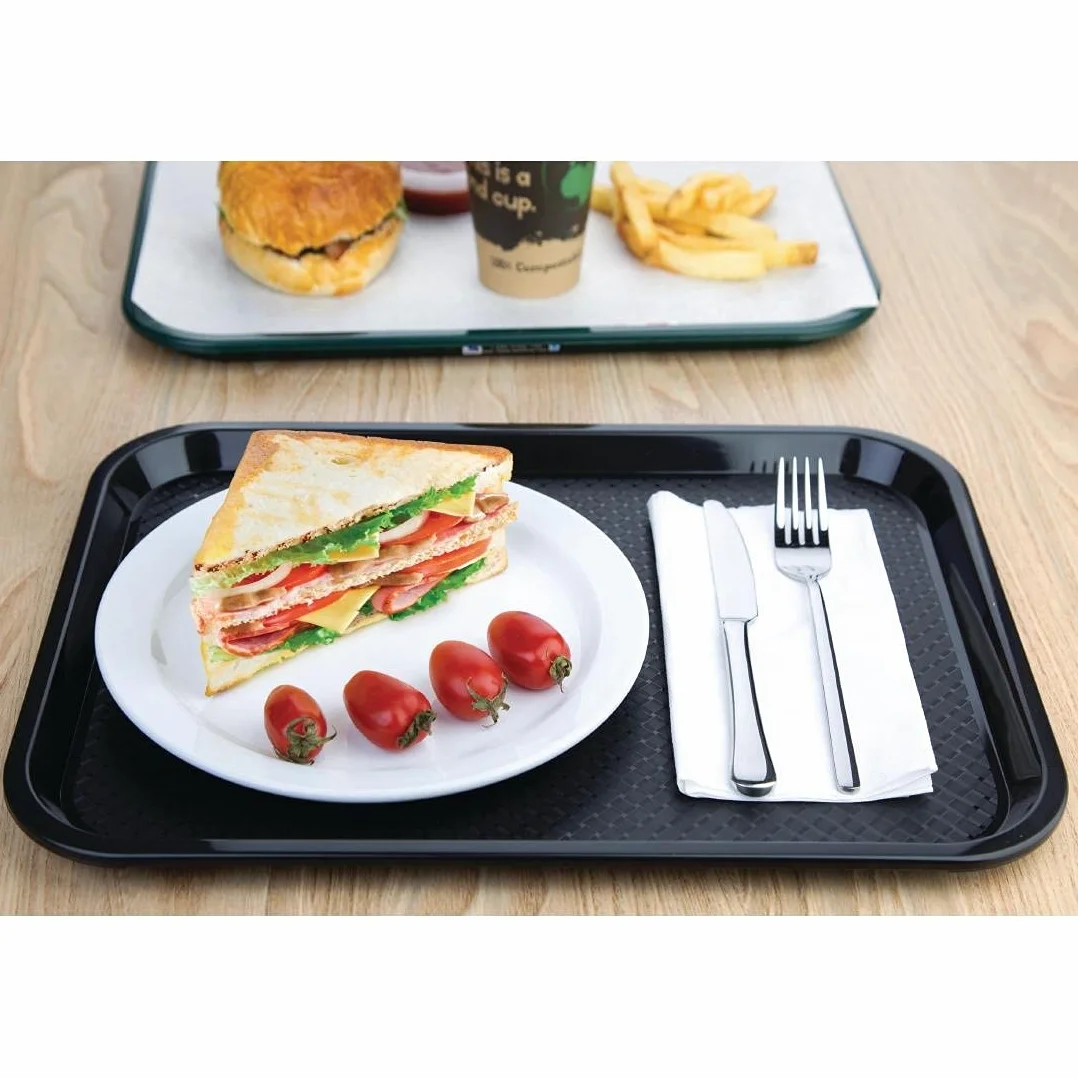 Kristallon Foodservice Tray Black – 305 x 415 mm