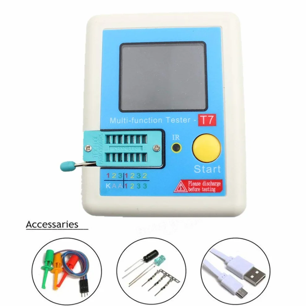 DollaTek Wielofunkcyjny Tester Tranzystorowy TFT LCR ESR NPN PNP MOSFET IR