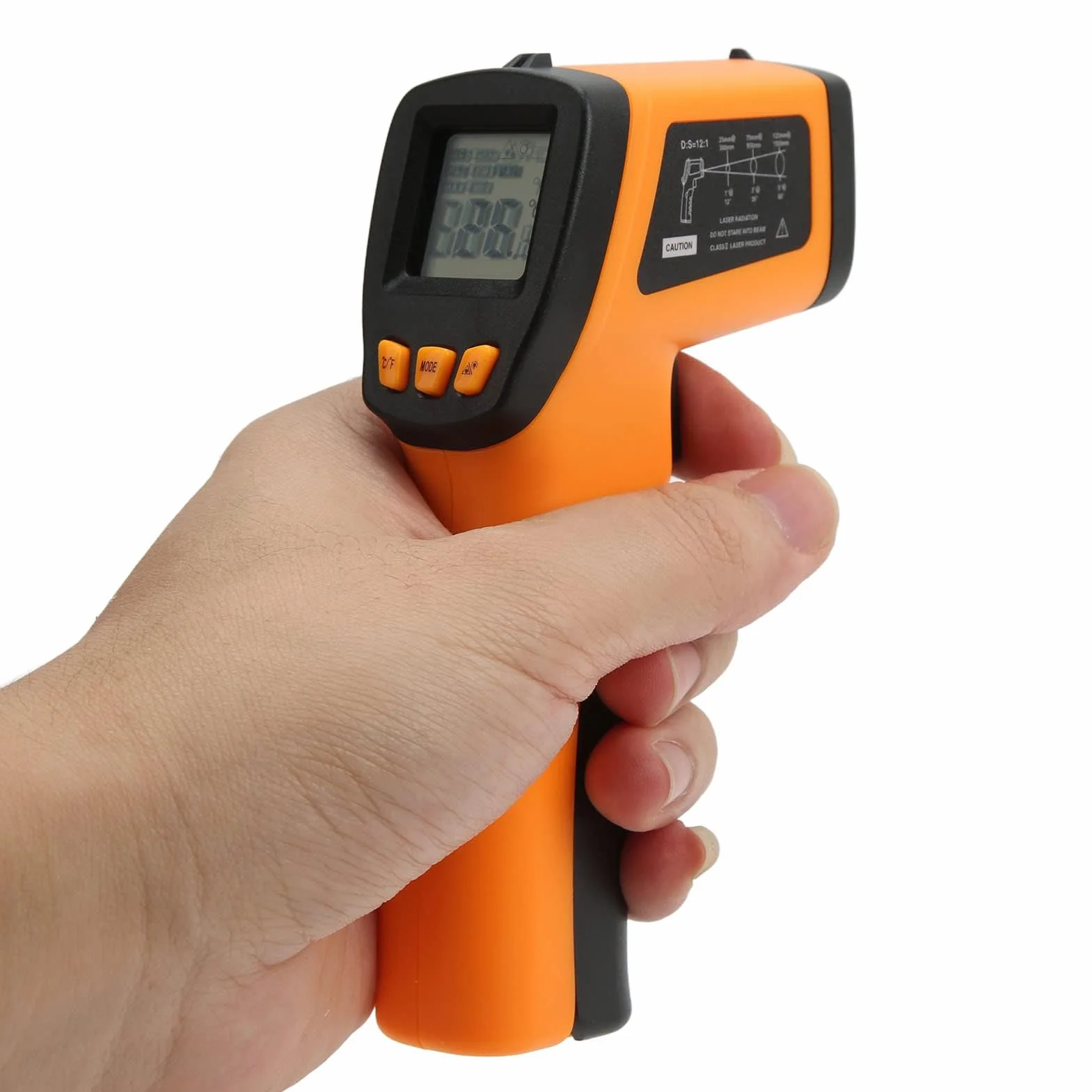 Cyfrowy Termometr na Podczerwień 420E -50~420℃ Ręczny Bezdotykowy Pistolet do Pomiaru Temperatury