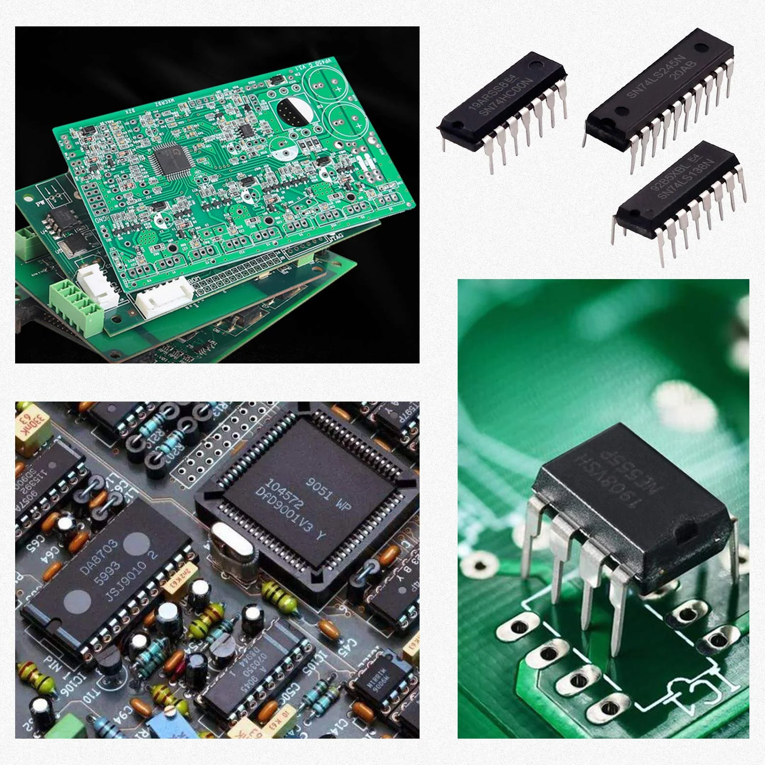 Swpeet Zestaw 40 sztuk 74HCxx 74LSxx Logic IC z pojemnikiem