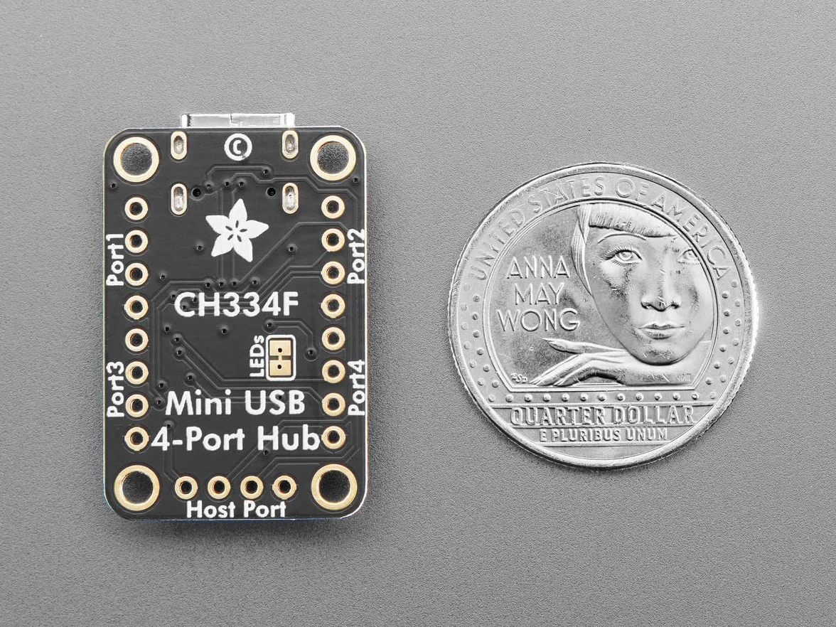 Adafruit CH334F 5997 mini 4-portowy koncentrator USB