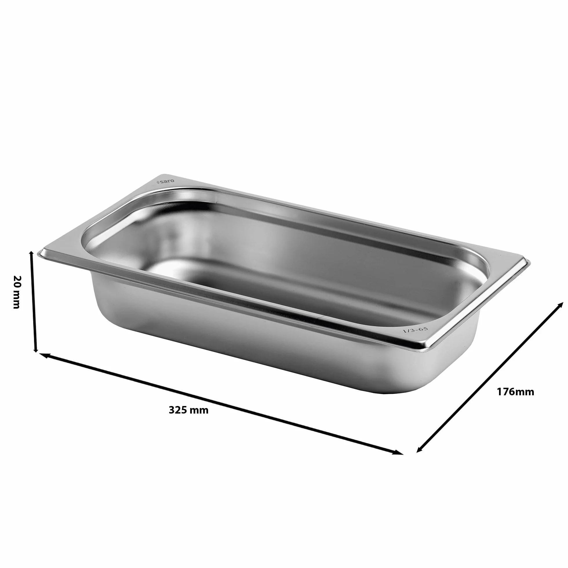 Saro Budget Line pojemnik gastronomiczny 1/3 GN 20 mm