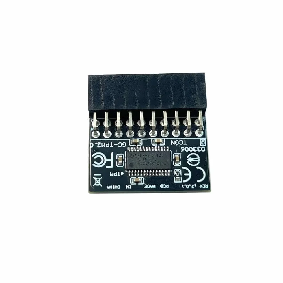 ZAHARA Moduł TPM 2.0 Moduł TPM LPC 20pinowy do Gigabyte płyty głównej B450Gaming X/GAGamingB8/GAB250MGaming5/GAB250MGaming 3/GAB150MGaming/GAN3150MD3P Kompatybilny z GCTPM2.0