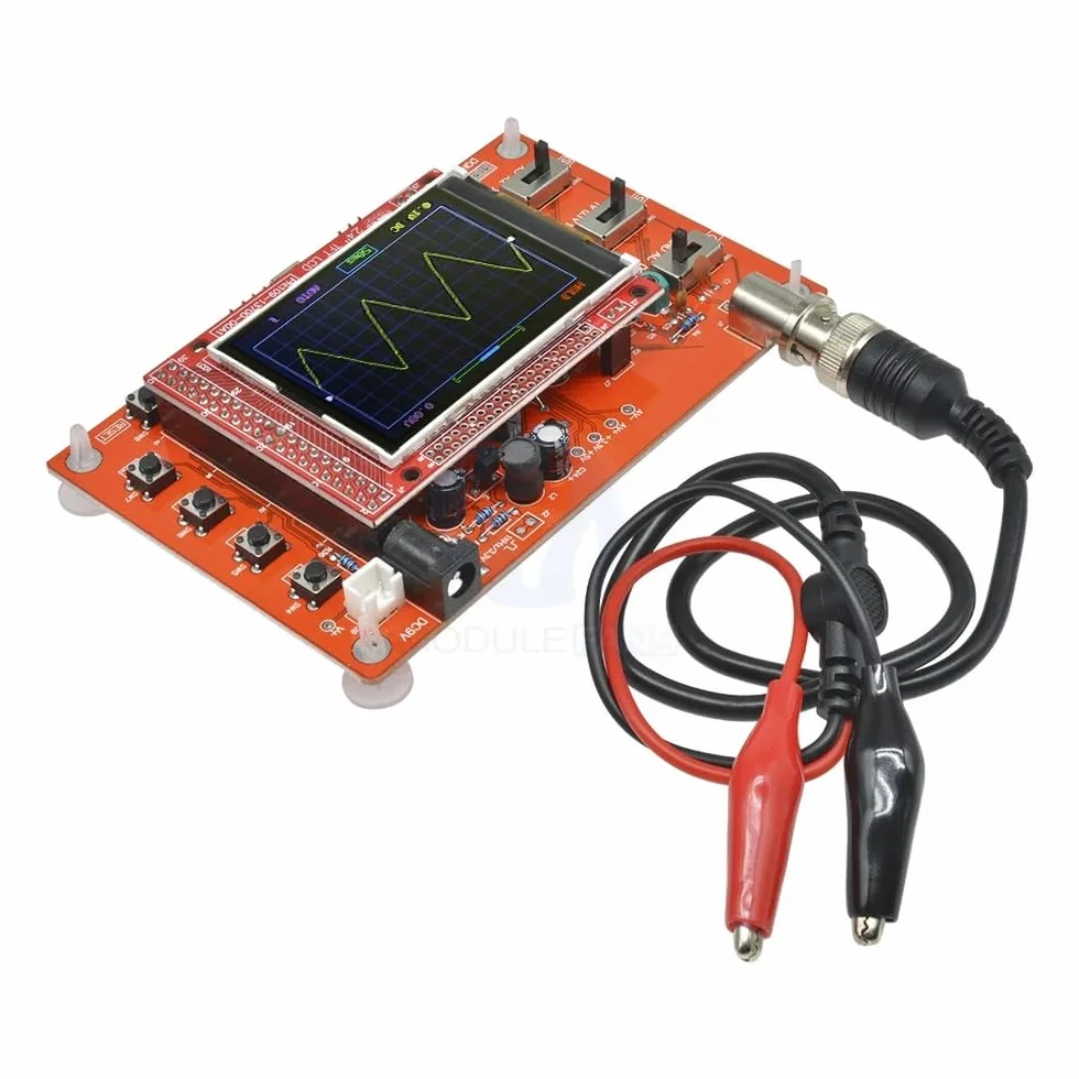 DollaTek Zestaw DIY Open Source 2,4 "TFT 1Msps cyfrowy oscyloskop zestaw z cz??ciami DIY + sonda 13803K (wst?pnie spawane SMD)