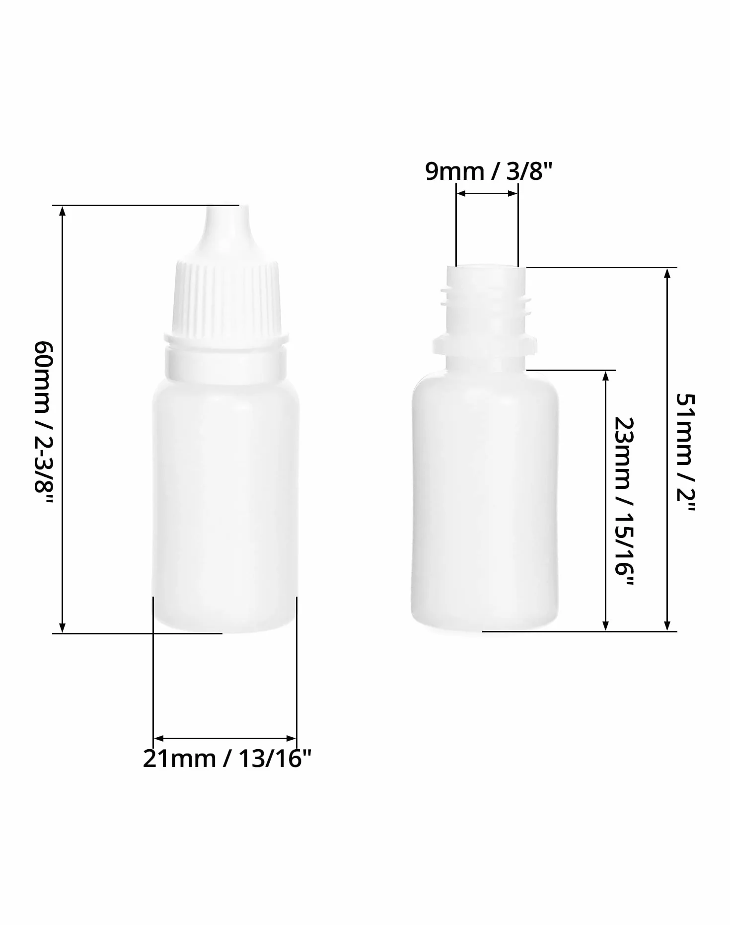 Plastikowa butelka z zakraplaczem 10 ml 150 sztuk fiolka do próbek płynnych