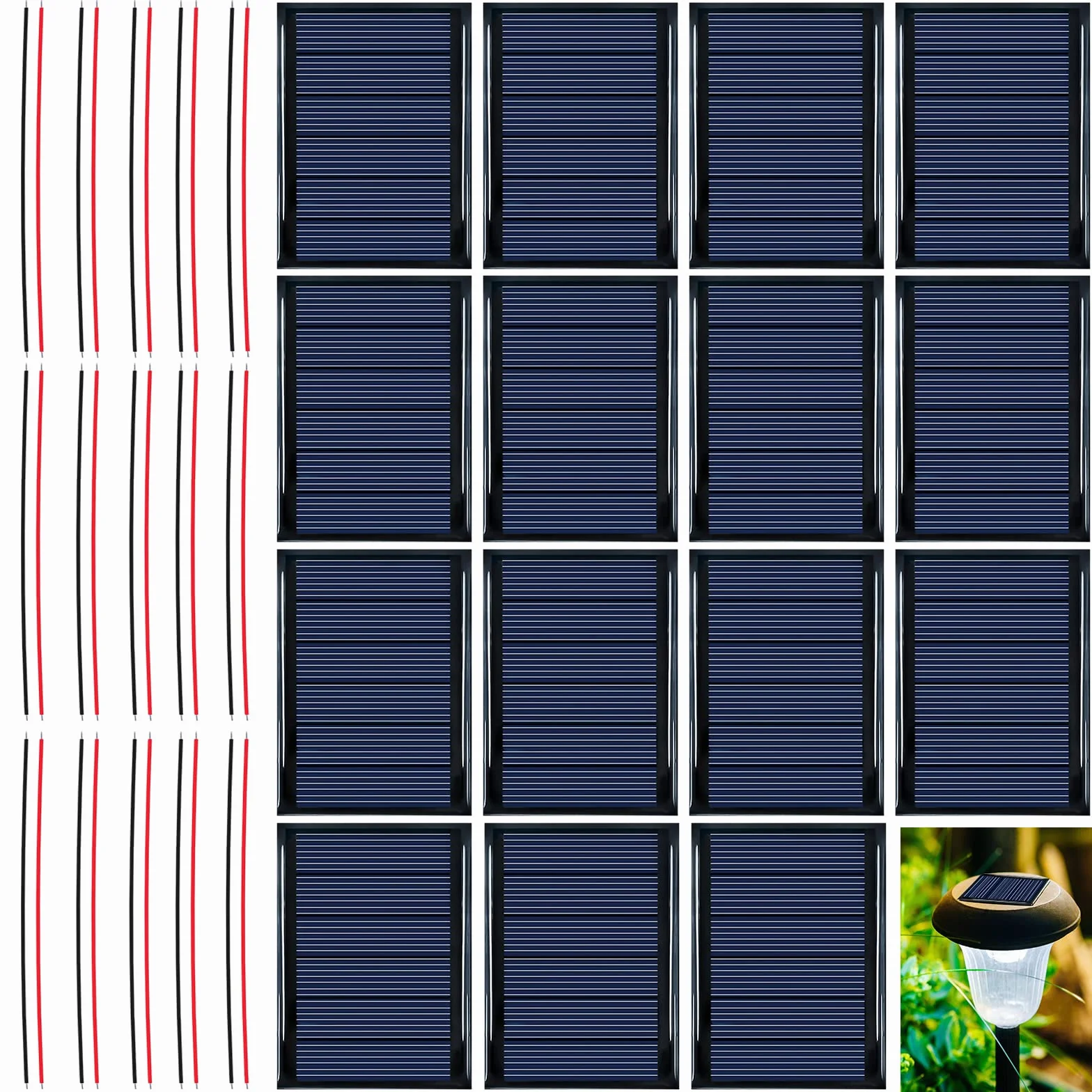 Micro Mini Panele Słoneczne: 15 Sztuk 3V 0.3W 65x48mm Mini Panel Słoneczny, Mini Panele Słoneczne Z Linią, Polikrzemowy Panel Słoneczny, Diy, Projekty Naukowe
