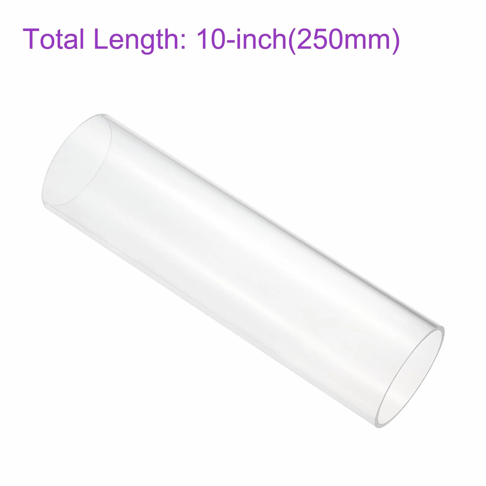 DMiotech 56 mm x 60 mm (2 3/40.6 cm x 2 3/20.3 cm) przezroczysta akrylowa rura sztywna plastikowa rura 25 cm do rury wodnej akwarium, systemu chłodzenia wodą, hydrauliki