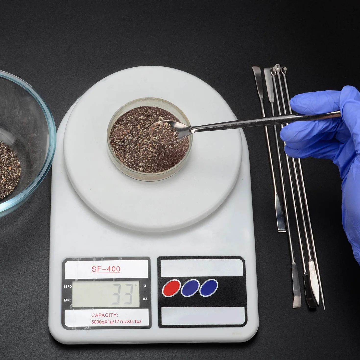 stonylab Zestaw 9 szt. laboratoryjnych mikrołyżek i szpatułek, podwójna szpatułka laboratoryjna ze stali nierdzewnej, łyżki do pobierania próbek, zestaw do odważania z pęsetą