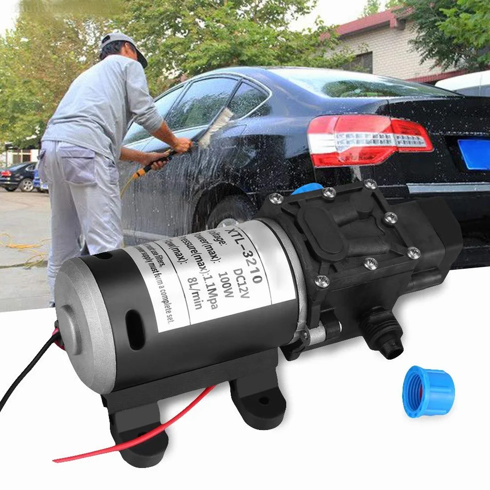 Pompa Wodna 12V DC 100W 8L/Min 160Psi Samozasysająca Membranowa