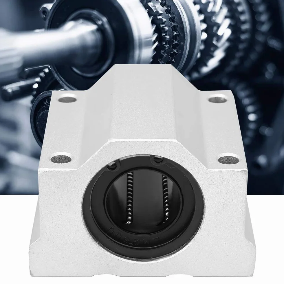 Liniowy Blok Przesuwny 25mm z Łożyskiem Kulkowym Aluminium CNC Anodizowany