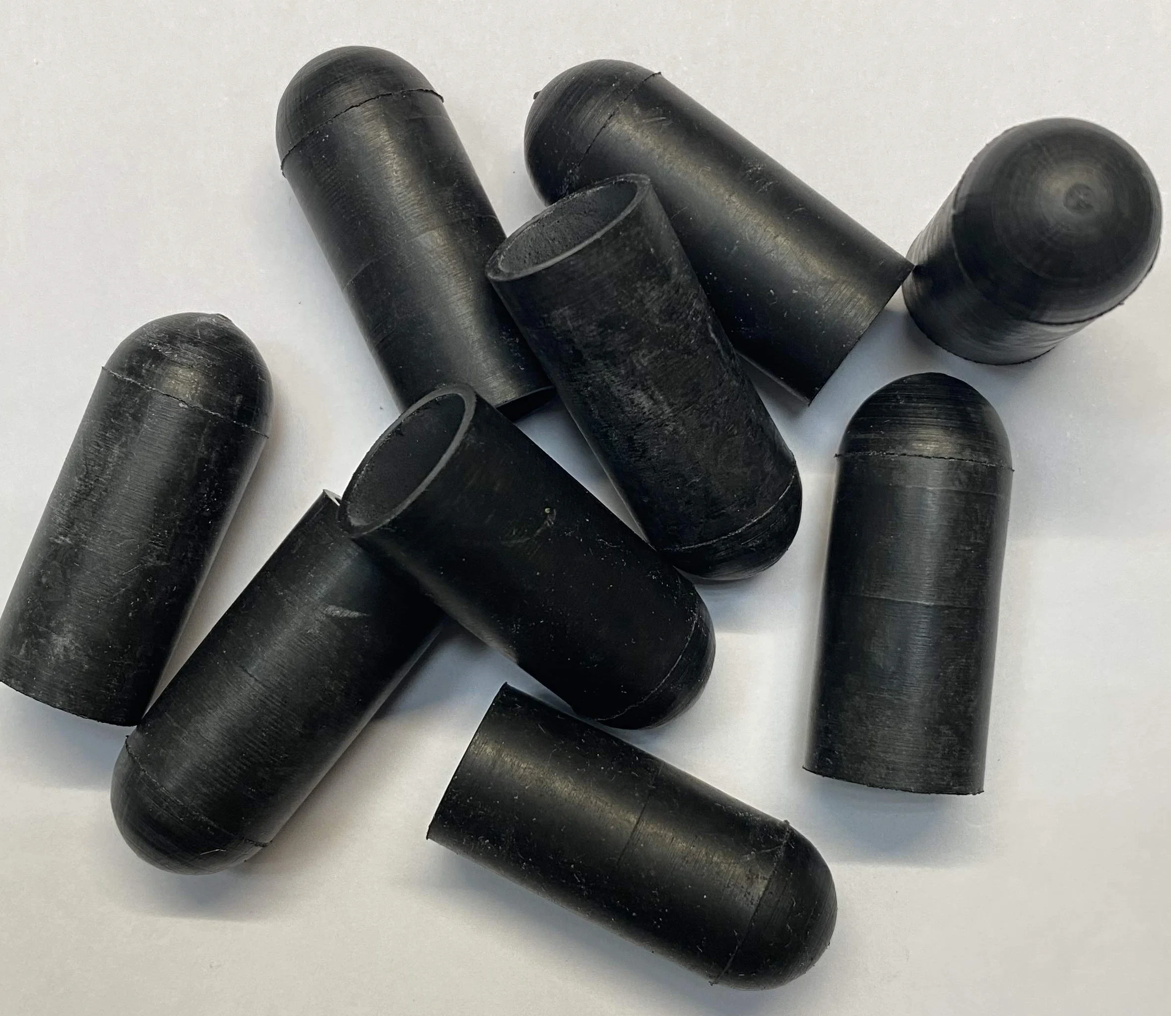 Protection Force Round Cap For 31/64" 12.5mm OD X26 mm Length (Pack of 100) Pipe Post Tube End Cover 1/2-13 UNC 1/2-20 UNF Screw Thread Protectors Elastic Rubber