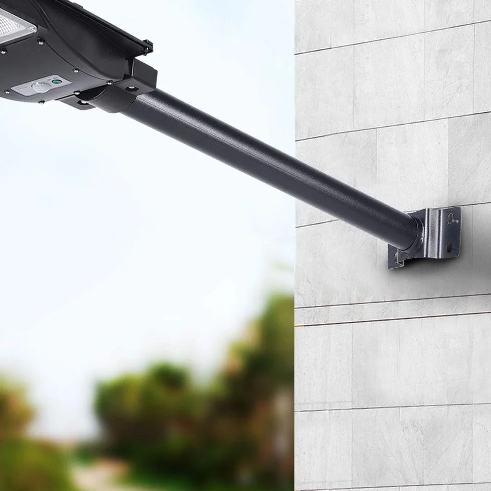 Solidny Wspornik do Oświetlenia ściennego na Zewnątrz 50cm ścienny do Słonecznej Lampy Ulicznej Uchwyty Podtrzymujące Wspornik Montażowy do Montażu na ścianie