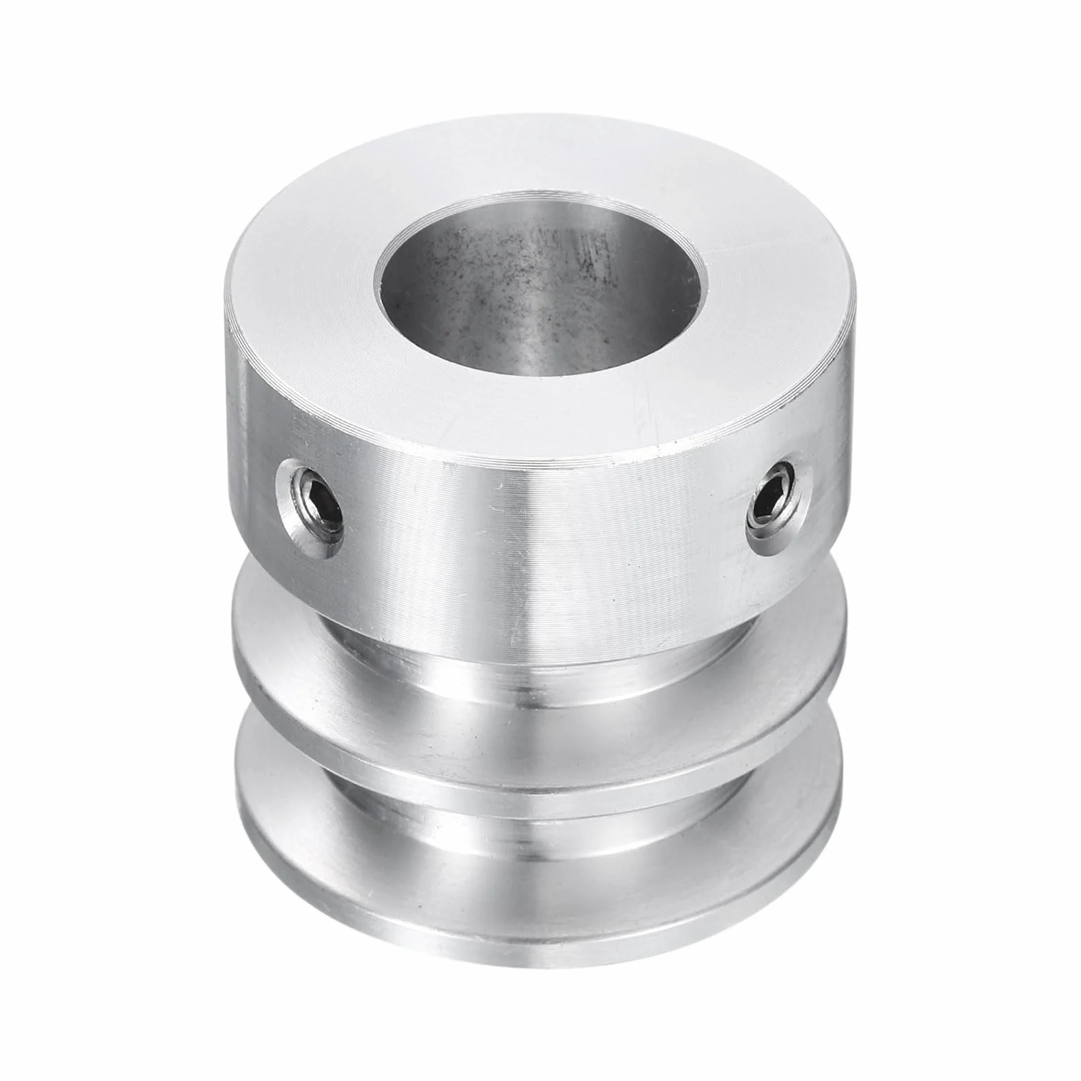 Koło pasowe V z podwójnym rowkiem 15mm 30mm ze stopu aluminium do wału silnika 6mm (1/4")