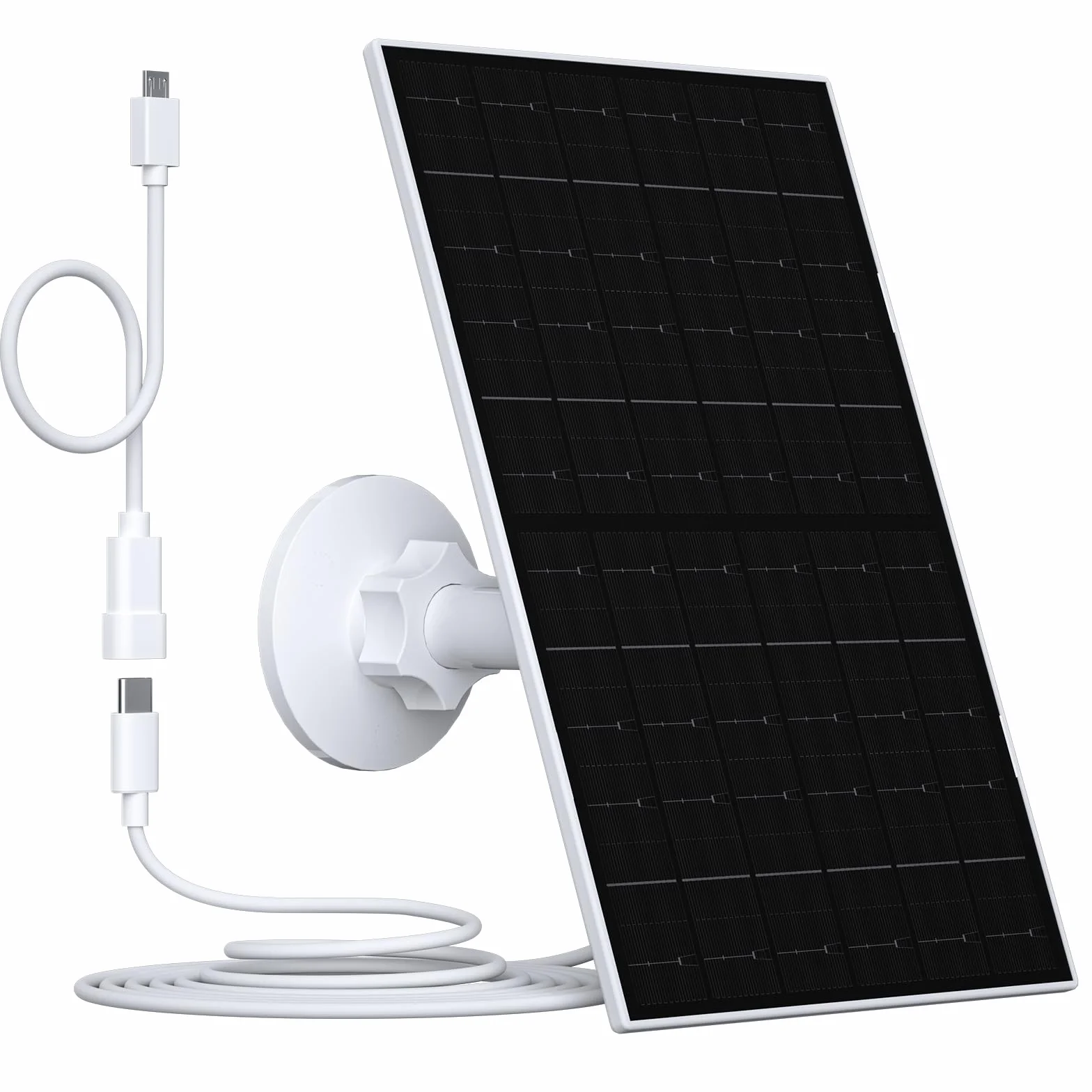 Panel słoneczny 7 W do kamery Eufy – kompatybilny z EufyCam 2C/2C Pro/2/2 Pro/E/E20/E40/L20/L40 – wodoszczelność IP66, kabel USB-C 3 m i uchwytem 360°