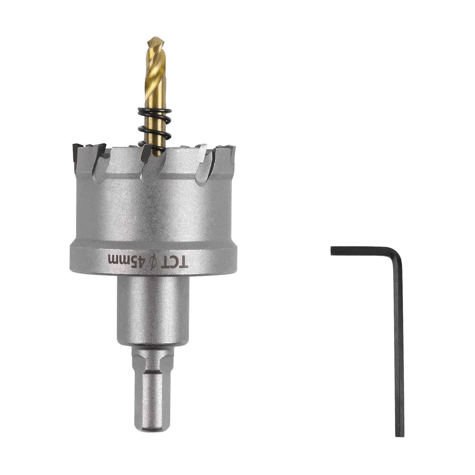 Flintronic Otwornica do bimetalu 45 mm TCT Heavy Duty stal nierdzewna wiertło do metalu