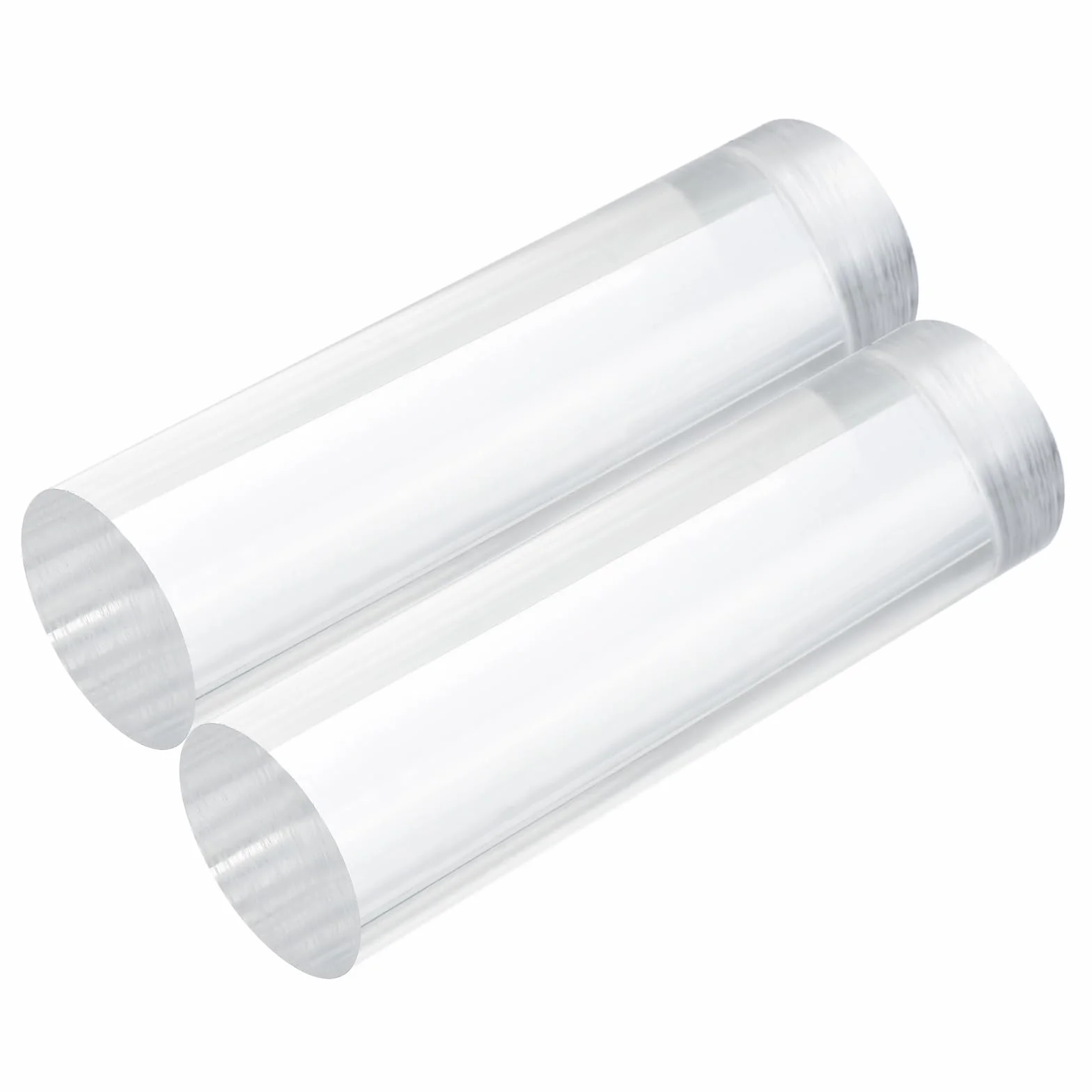 QUARKZMAN 2 sztuki akrylowych prętów z tworzywa sztucznego, okrągłe, 30 mm x 100 mm, akrylowe, przezroczyste, do modelarstwa, modelarstwa architektonicznego, stołu do samodzielnego montażu