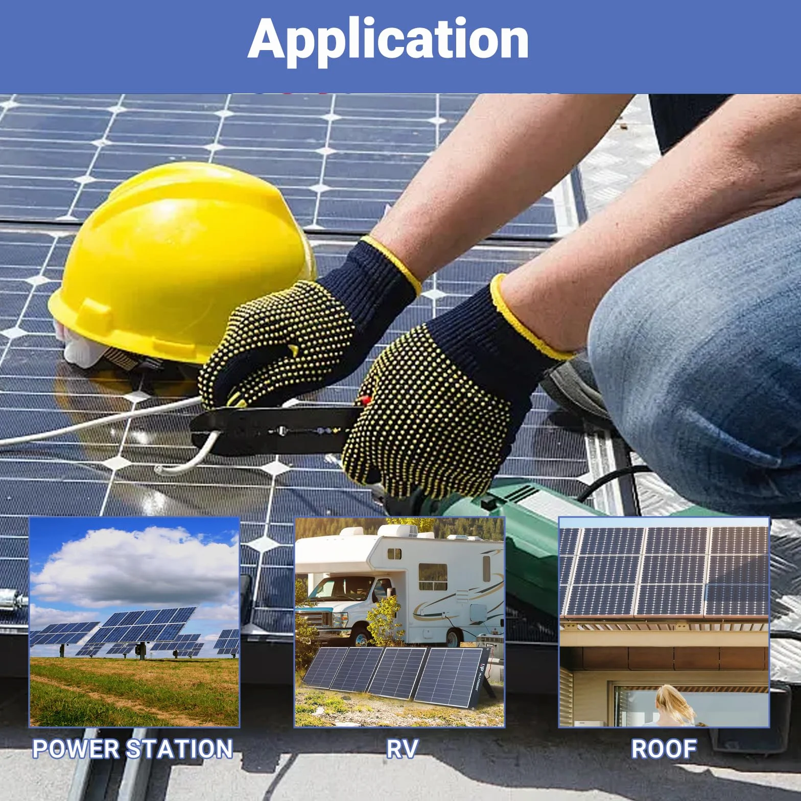 Zestaw zaciskarki solarnej do kabli 2,5/4/6mm² dla paneli fotowoltaicznych – zaciskarka solarna z 10 parami męskich/żeńskich złączy solarnych i gniazdami + 2 klucze + 1 zaciskarka