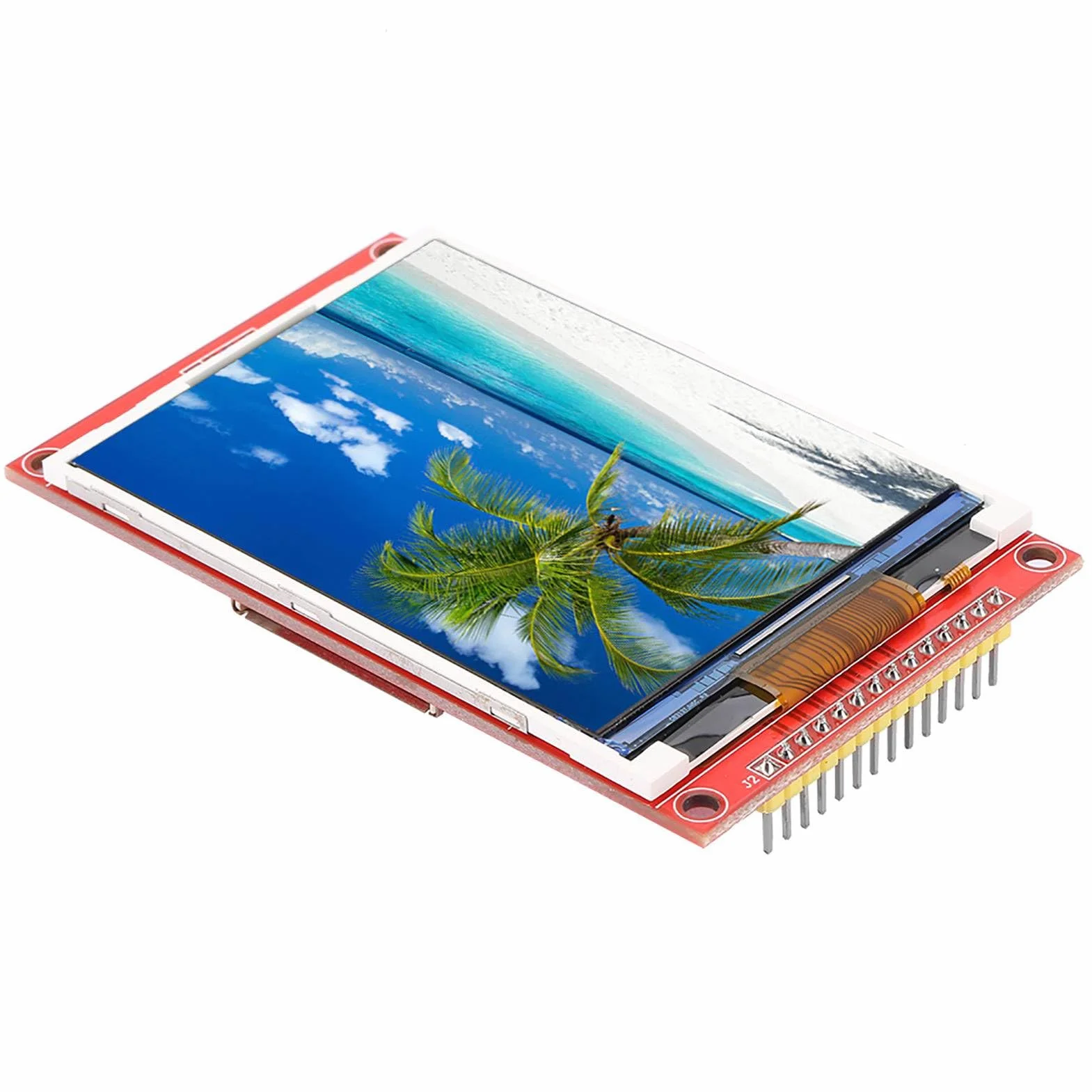 Moduł Wyświetlacza LCD Wyświetlacz 3,2 Cala 240x320 Moduł Wyświetlacza TFT LCD 4-przewodowy Ekran LCD TFT SPI z Klatką na Karty(With Touch)