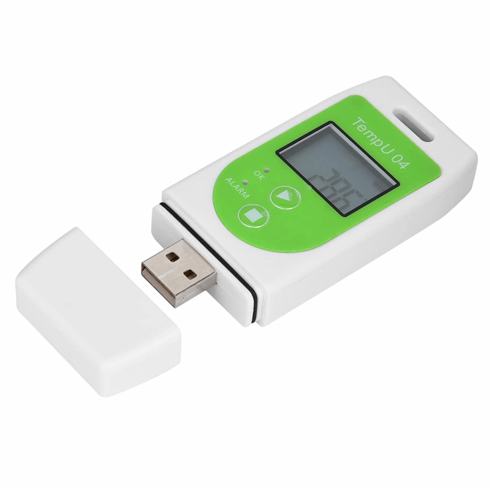 Cyfrowy Rejestrator Temperatury USB 32000 Punktów z Raportami PDF i CSV Wyświetlacz LCD