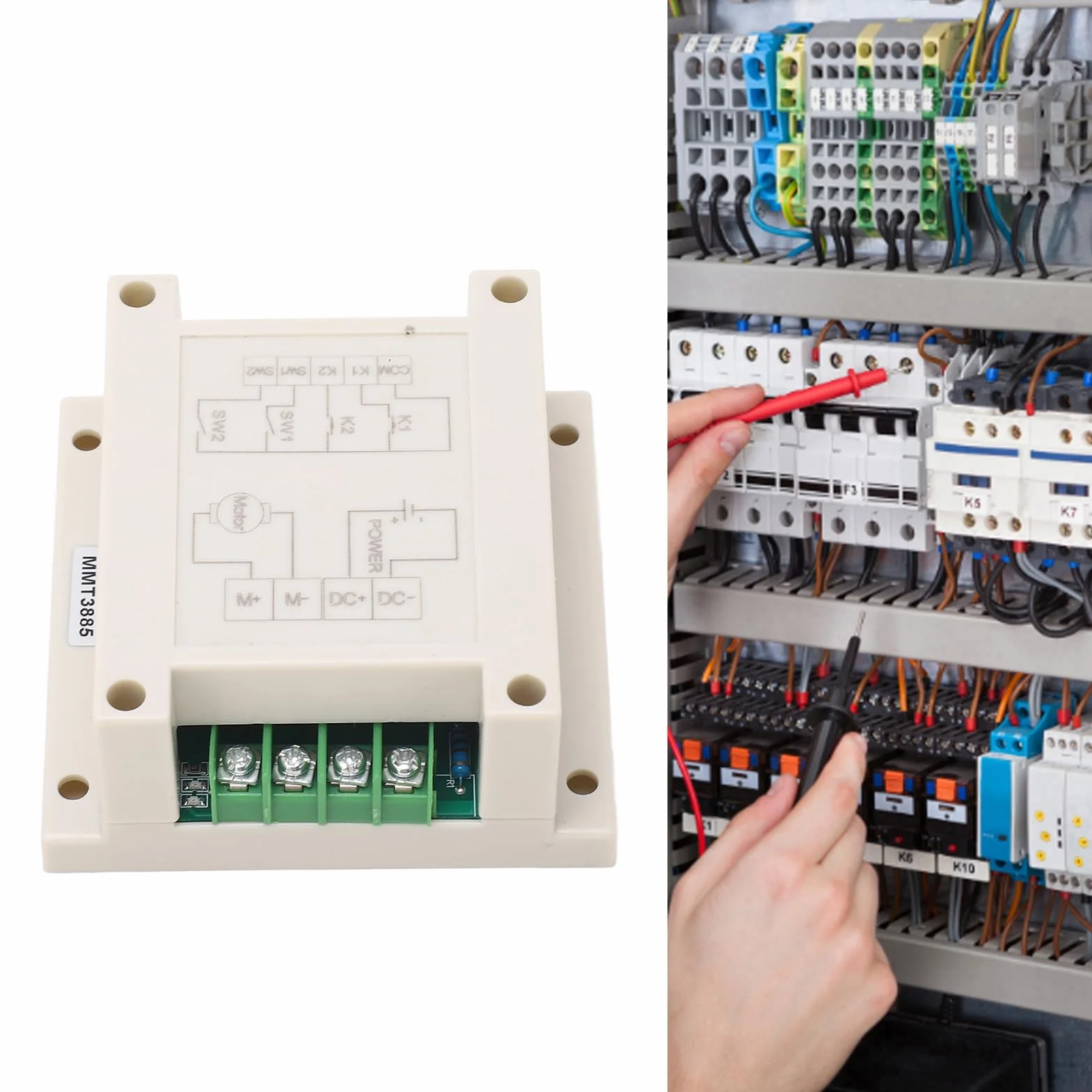 Sterownik Silnika Prądu Stałego do Przodu i do Tyłu z Pilotem 12-24 V DC 10 A Moduł Sterowania Silnikiem do Silników DC 12 V 24 V ŚwiatłA LED Systemy Kontroli Dostępu do Drzwi