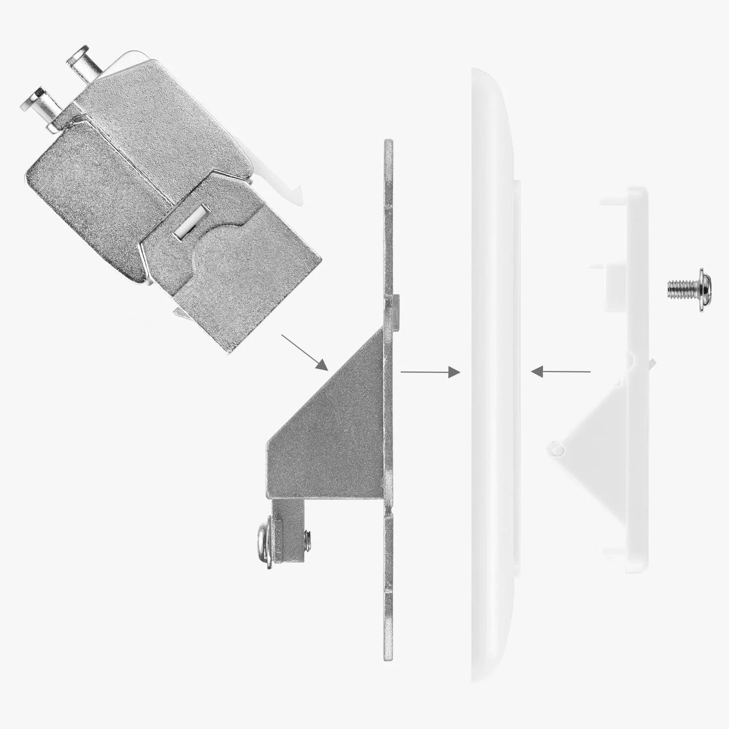 kwmobile 3x Moduł Keystone Cat 6A - Zestaw 3x Złącze Modułu Lutowego 1x Gniazdko Ścienne - Złącze Kabel RJ45 z ekranowanym złączem - Zatrzaskowe
