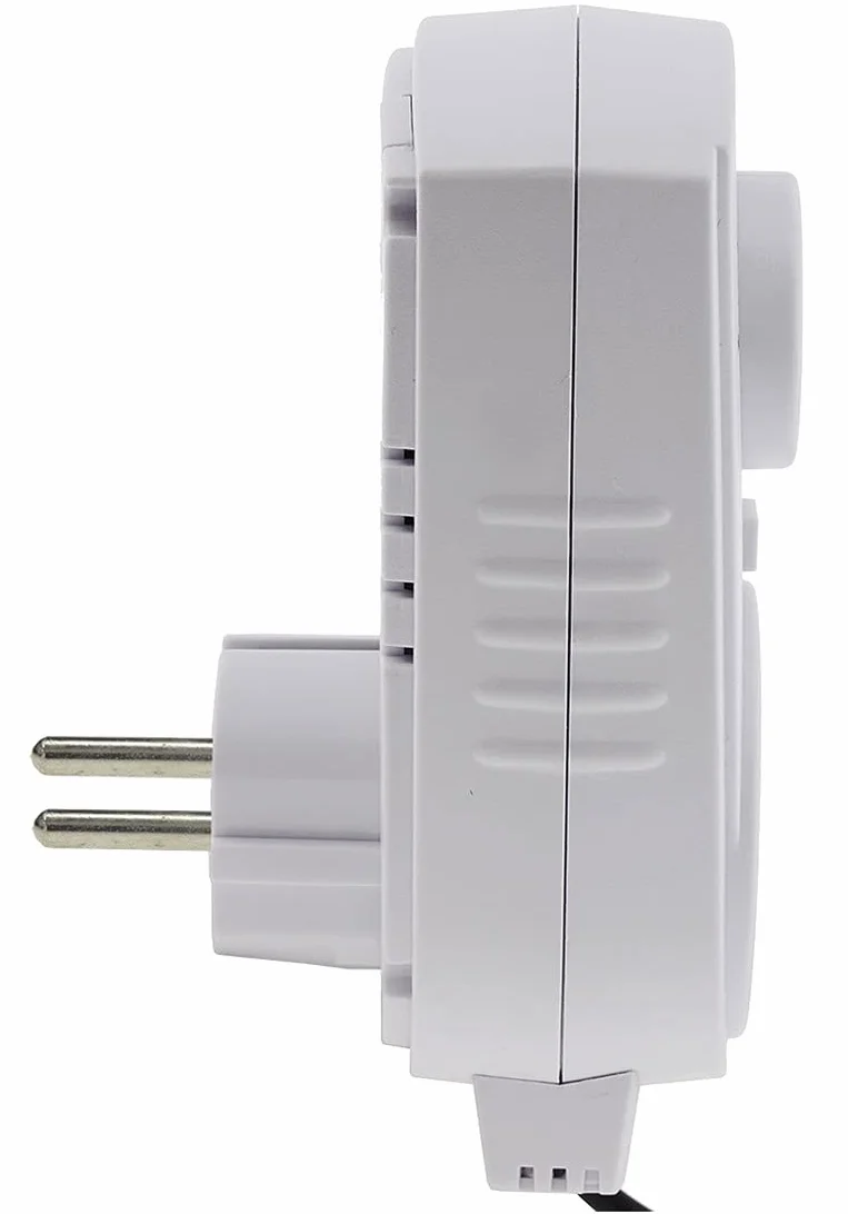 ChiliTec ST50 termostat gniazdkowy, zewnętrzny czujnik temperatury, kabel 230 V, wtyczka pośrednia, proste sterowanie do ogrzewania elektrycznego, grzejnik na podczerwień