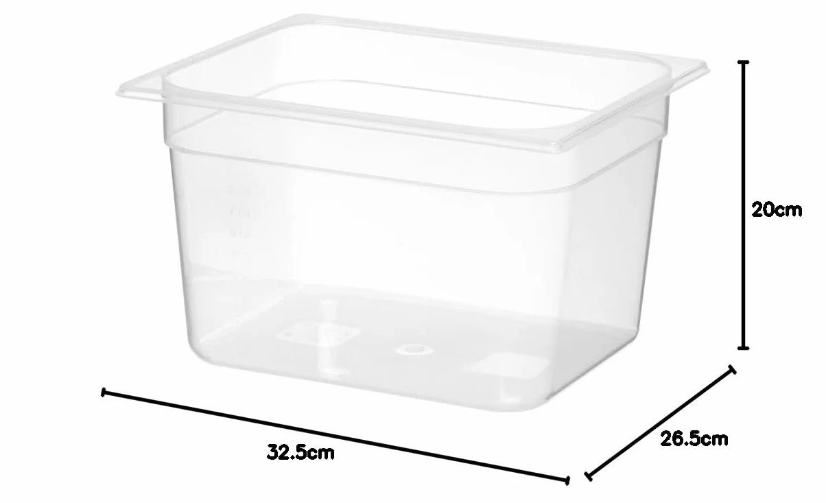 HENDI Pojemnik GN 1/2 - z polipropylenu - 12,5 l - 325x265x(H)200mm