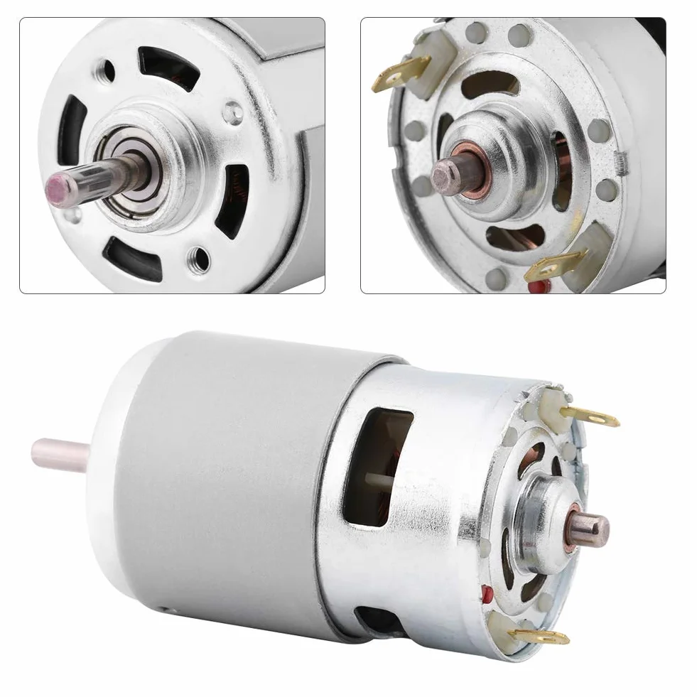 Bezszczotkowy silnik 775 DC 12 V 150 W 13000-15000 TR/min. Duży moment obrotowy silnika o dużej mocy, miniaturowy silnik bezszczotkowy DC do elektronarzędzi