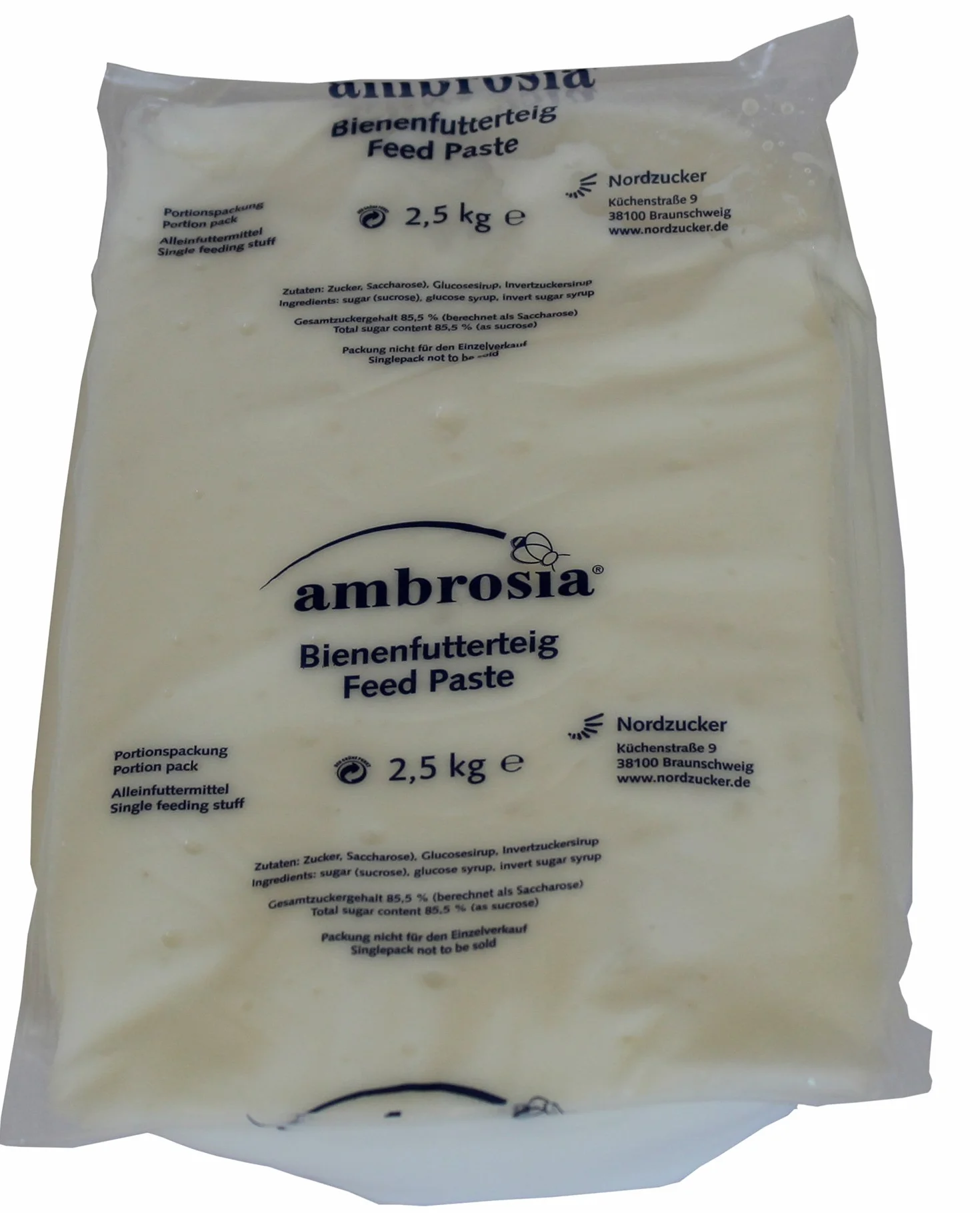 Nordzucker Ambrosia ciasto paszowe 2,5 kg do karmienia pszczół