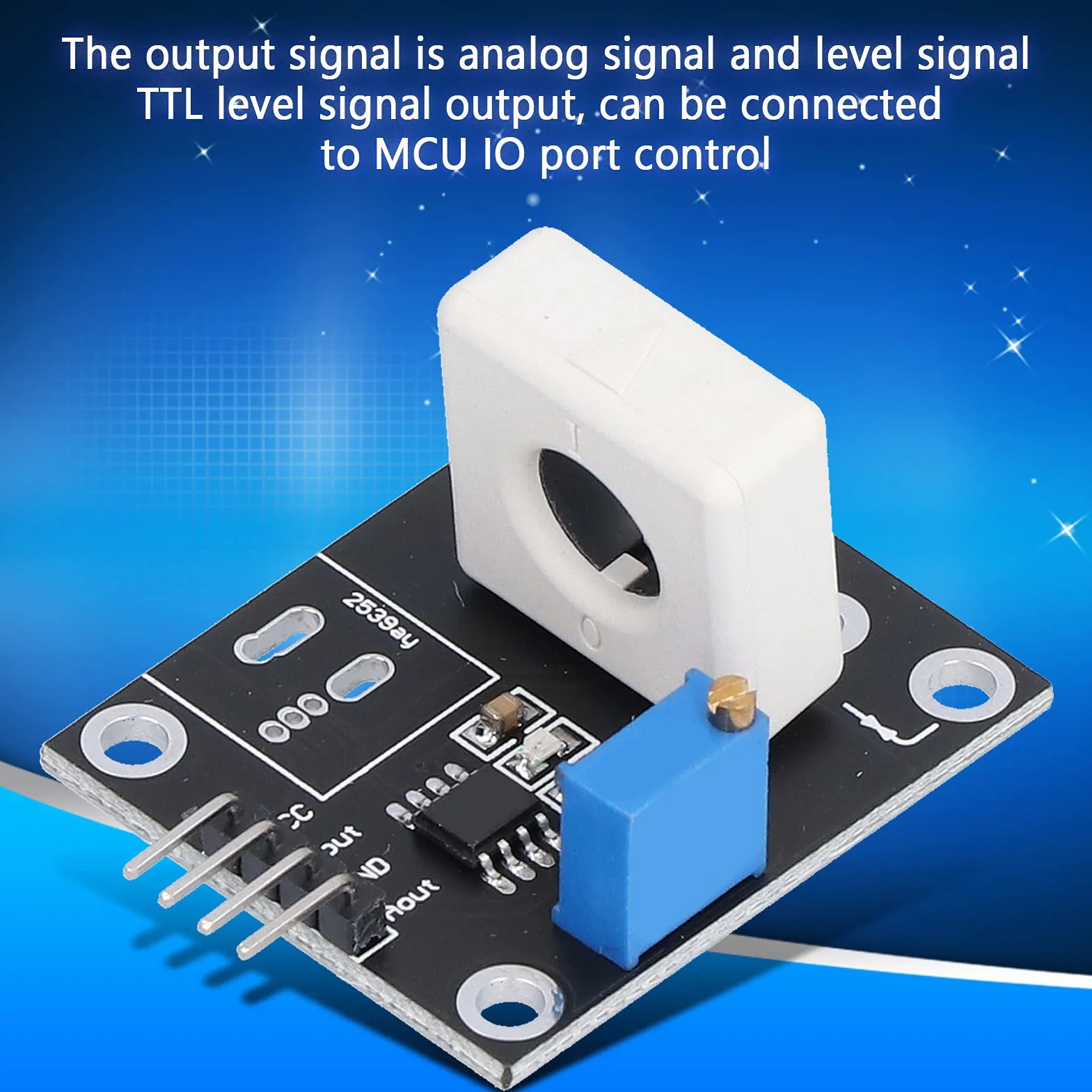 Czujnik Prądu Halla, 35a WCS1800 DC 5V Moduły Zabezpieczające Przed Zwarciem Regulowany Detektor Zabezpieczenia Nadprądowego Do Inteligentnego Wykrywania Przetężenia Silnika Samochodu