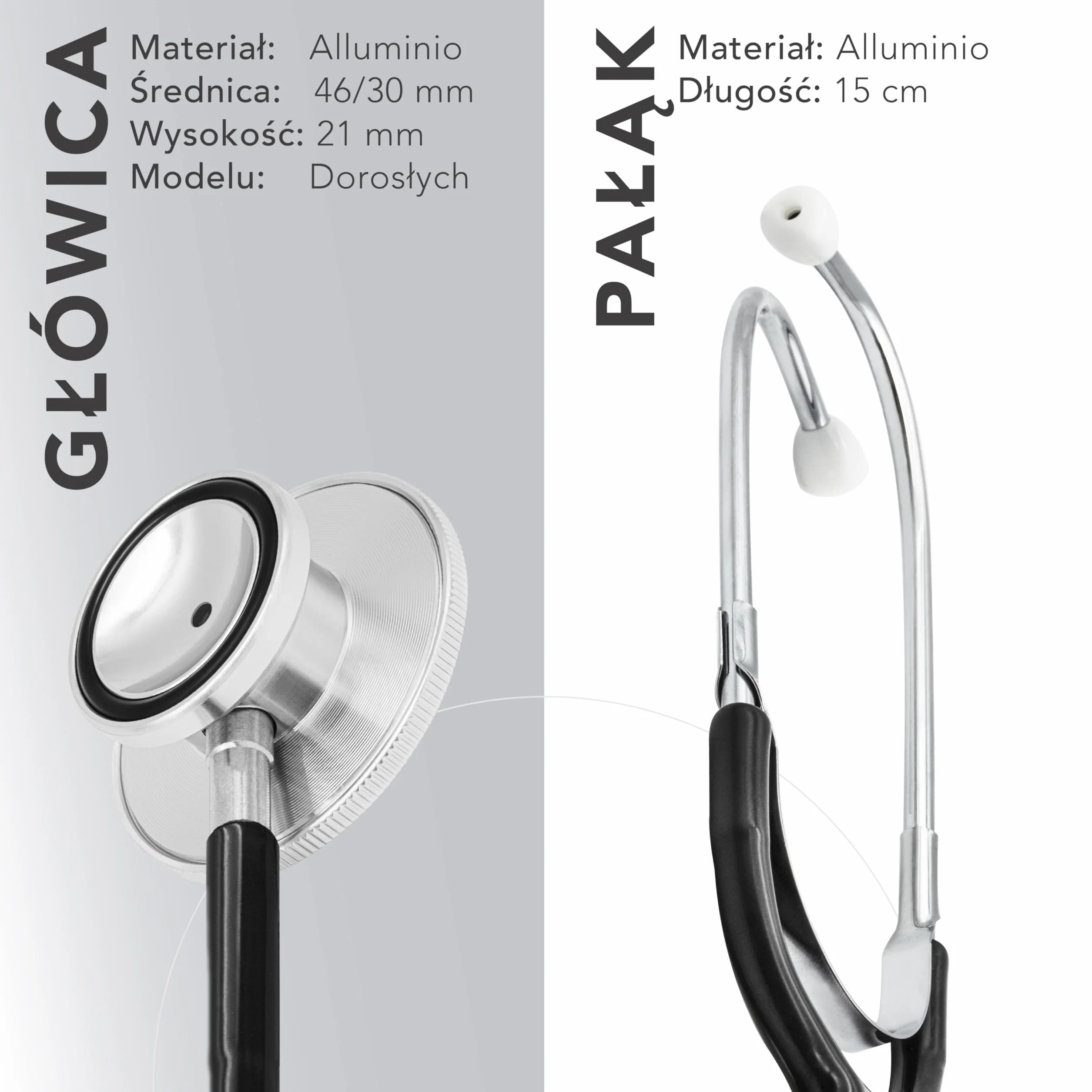 Stetoskop z Podwójną Głowicą dla Dorosłych Doctor B-Scope Czarny