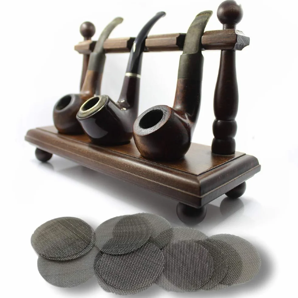 EKNA Uniwersalne wkładane sitka ze stali nierdzewnej - 100 sztuk - 20 mm sitka do fajek i bongów - wkładane sitka ze stali (100, 20 mm)