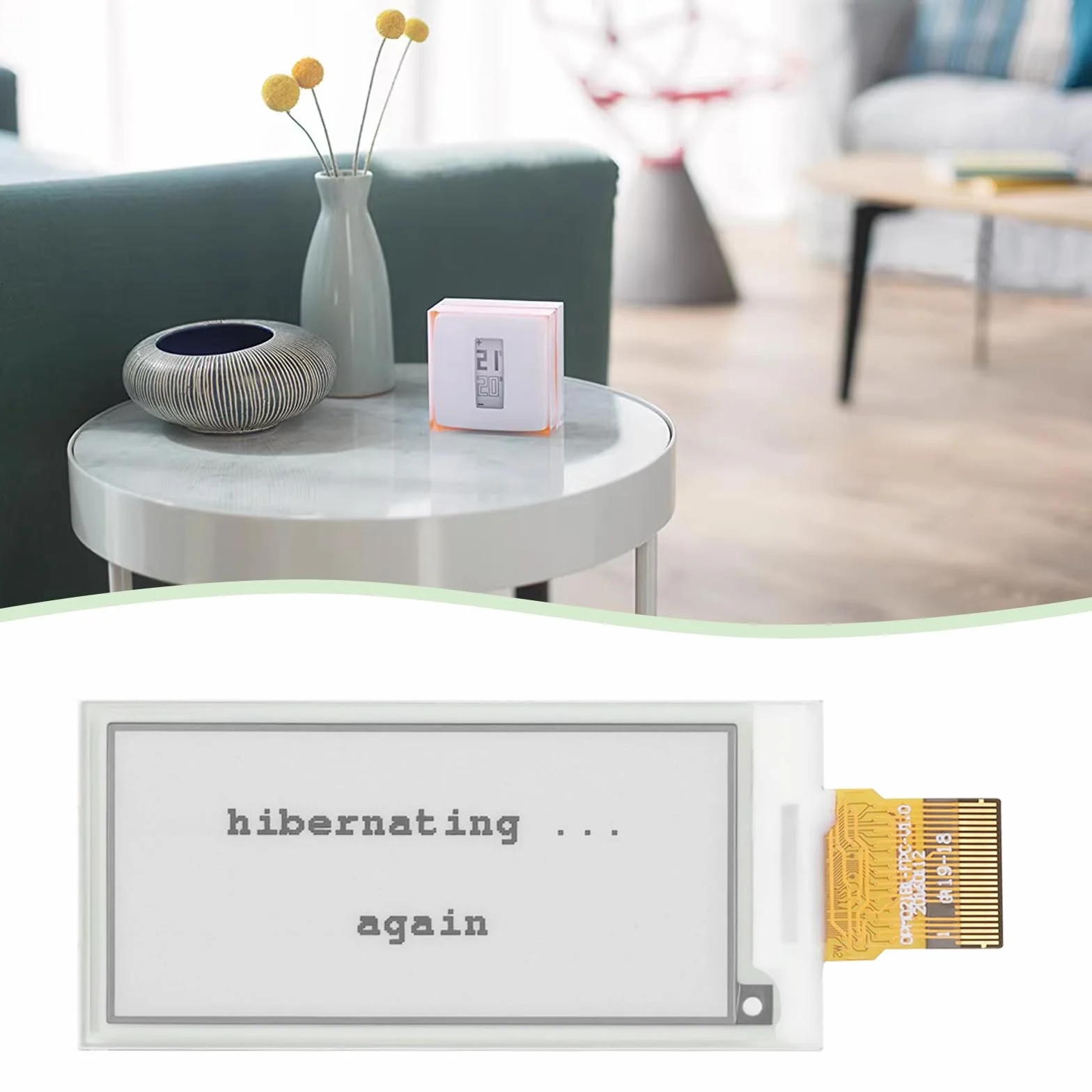 Część zamienna ekran LCD 5.4 cm 122x250 OPM021B1 kompatybilny z termostatem Netatmo NTH01-FR-EC