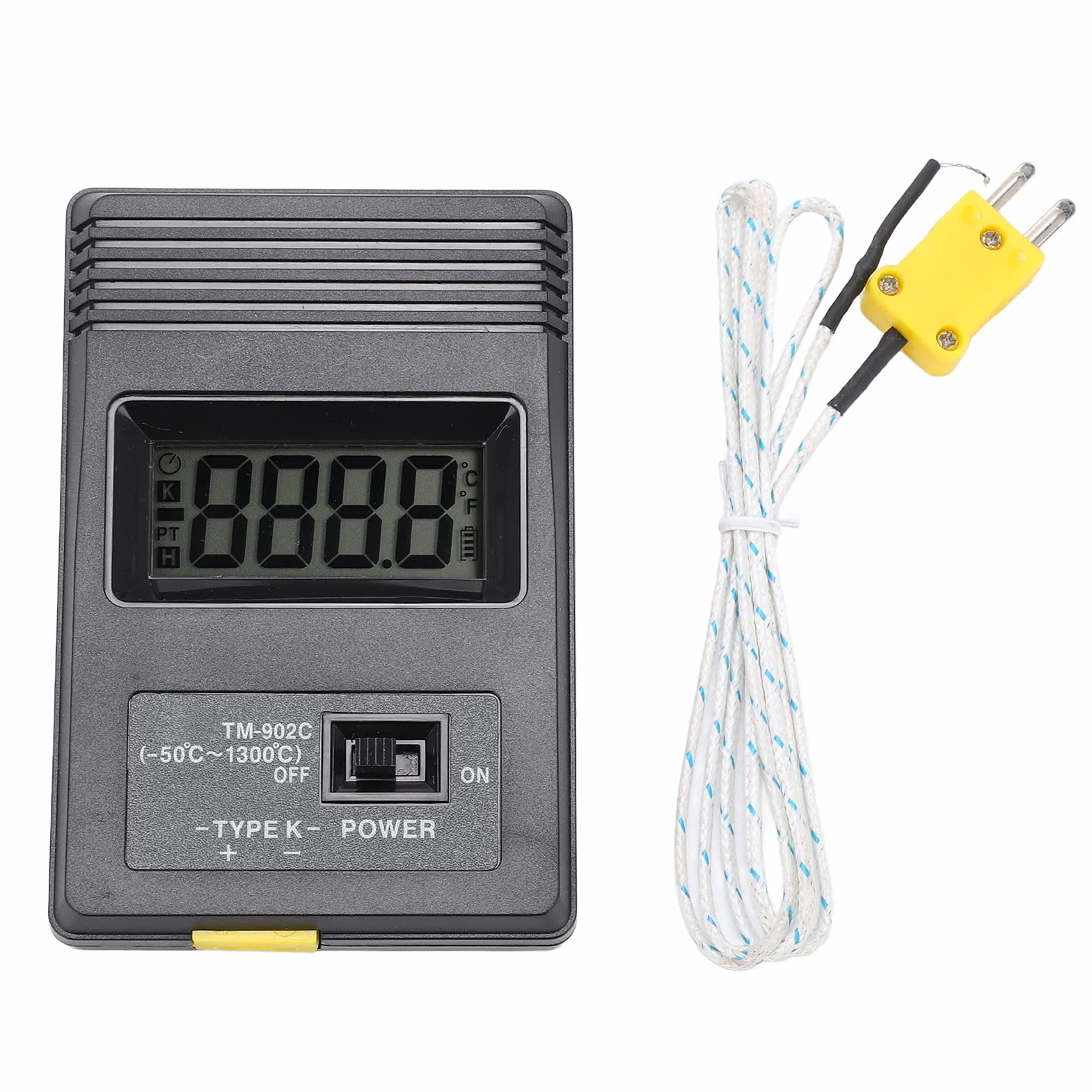 Termometr cyfrowy Tm‑902c o wysokiej dokładności wyświetlacz LCD przenośny miernik temperatury od -50°C do 1300°C