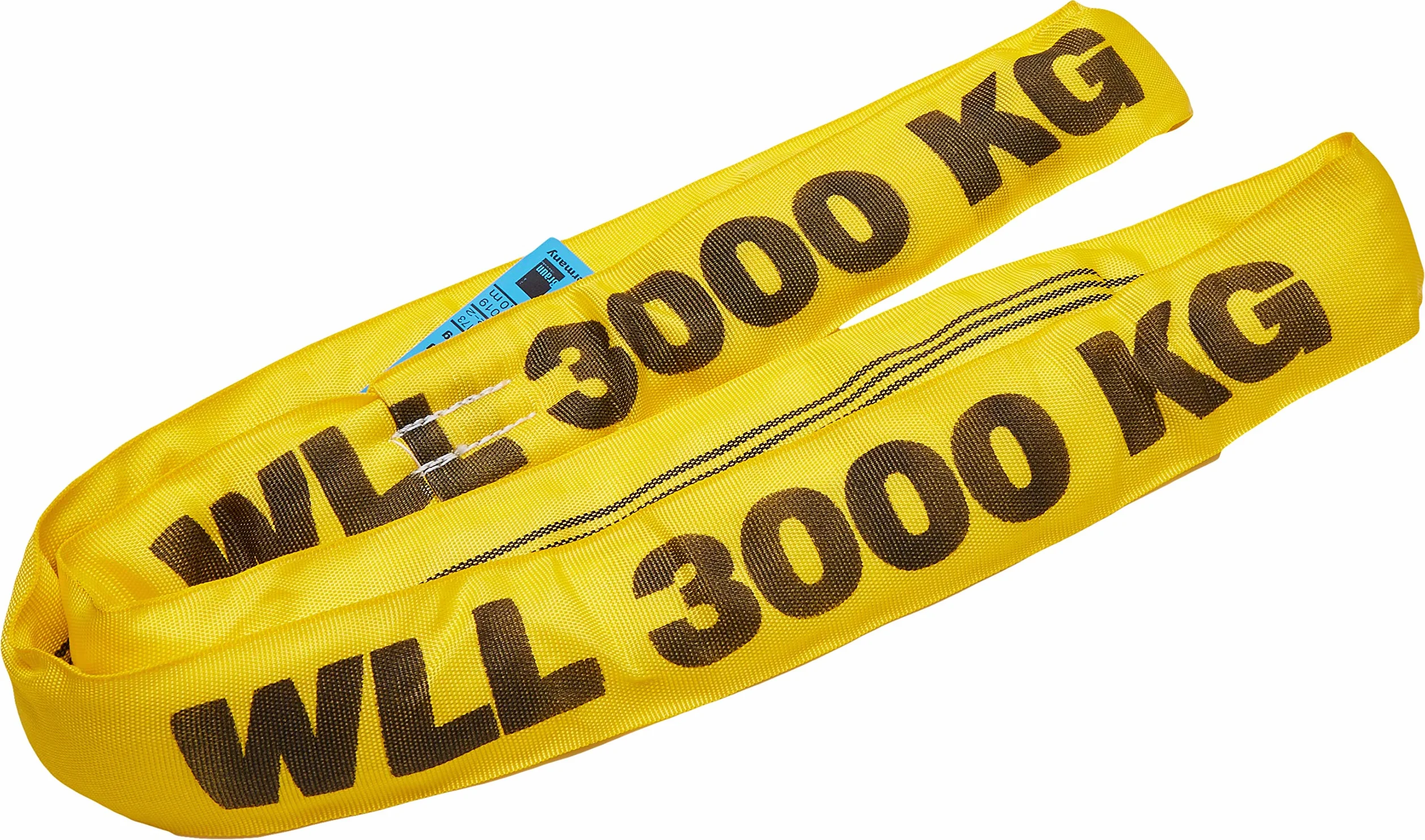 Braun pętla okrągła 3000 kg obwód 2 m rdzeń poliestrowy żółta