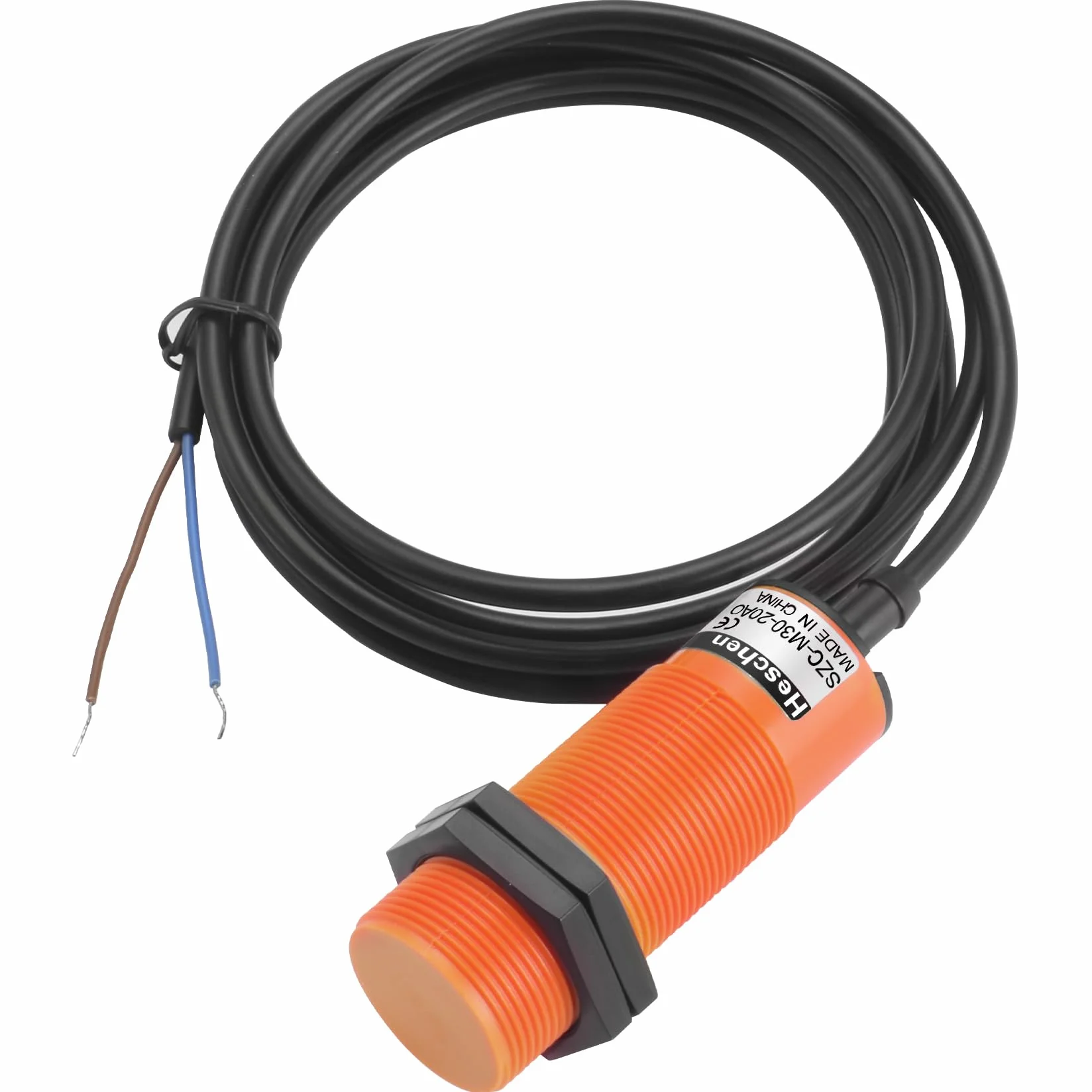 Heschen Pojemnościowy czujnik zbliżeniowy M30 SZC-M30-20AO 20-250 VAC 400mA NO 2 przewody