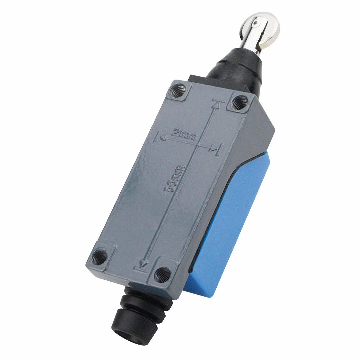 GUUZI 4 szt. ME8112 Chwilowy Wyłącznik Krańcowy z Tłokiem Rolkowym 1NC 1NO 0~250V/5A