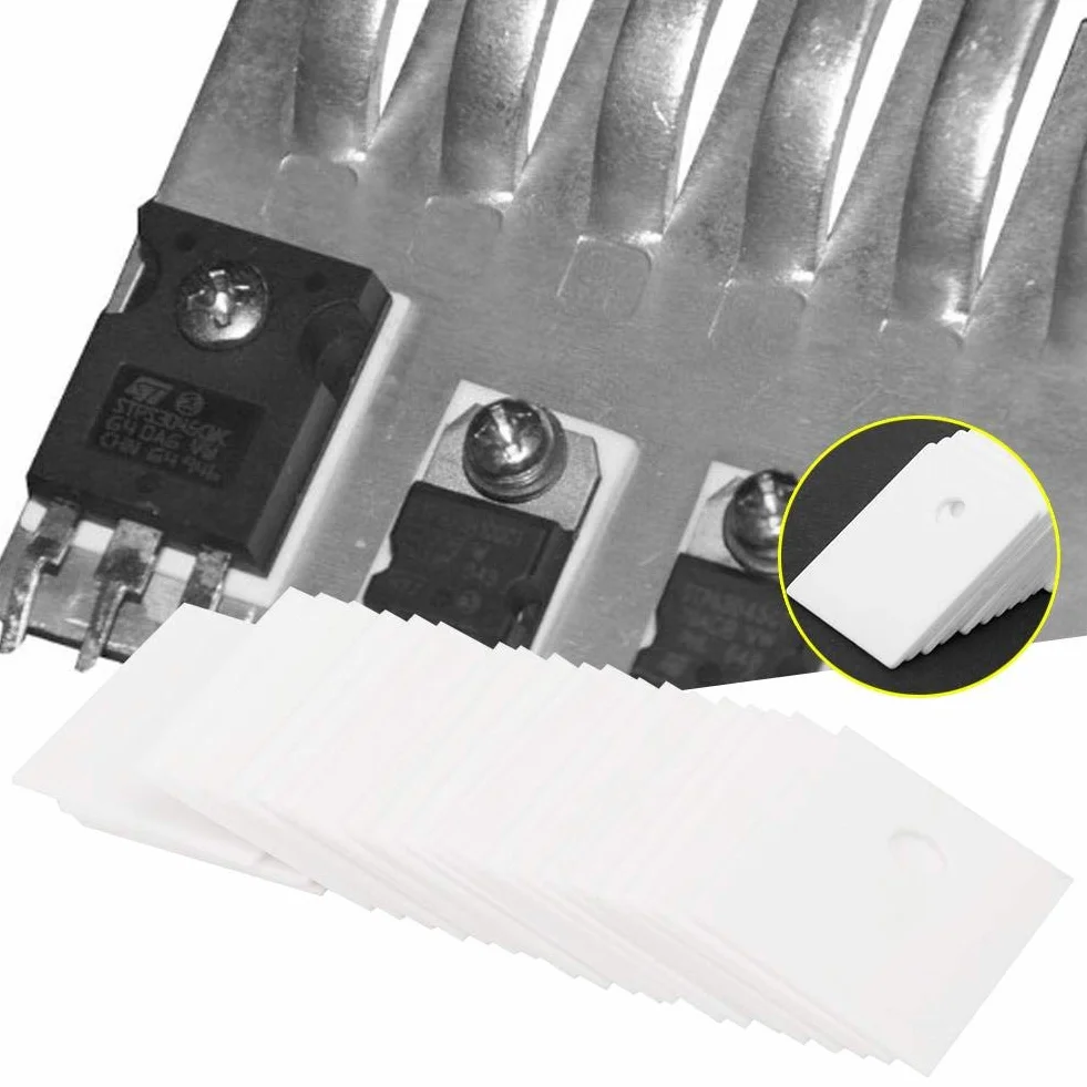 Podkładka chłodząca TO-247 ceramiczna aluminiowa 17x22x1 mm 100 szt.