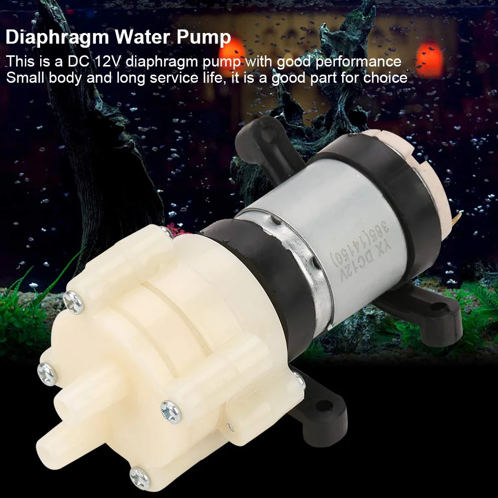 Samozasysająca Pompa Wodna Pumpe 12V Selbstansaugend Dc 12V Mini Elektryczna Membranowa Pompa Ssąca do Urządzenia do Herbaty Akwarium
