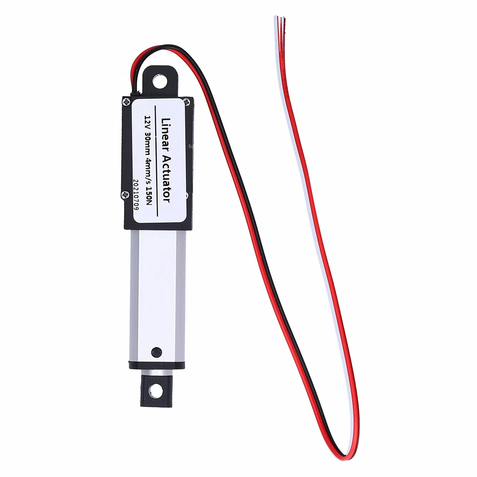 Mini Elektryczny Siłownik Liniowy Skok 30mm, 12 V DC Wodoodporny Siłownik Ruchu, na sofę Fotel do Masażu Stolik Pod Telewizor Szafka Podnośnik Okna (Skok 30mm-8mm/s-70N)