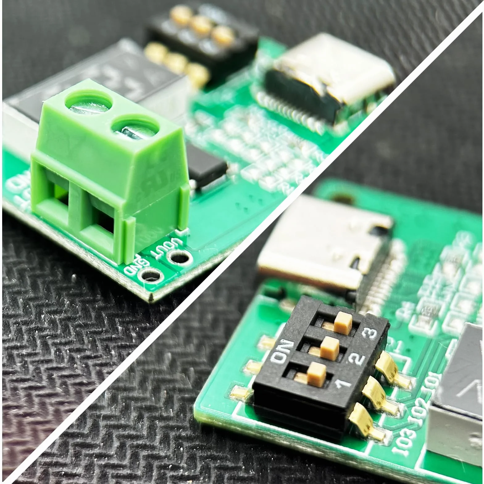 InnoMaker 4 Sztuki Type-C QC AFC PD2.0 PD3.0 do DC Detektor Wyzwalania Szybkiego Ładowania Przetwornica Zasilacza do Notebooka USB-PD z Diody LED Wsparcie Stałe Napięcie Wyjściowe 5V/9V/12V/15V/20V