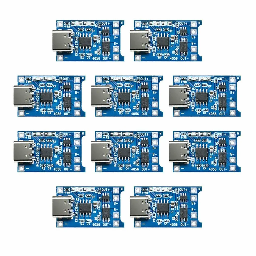 Hailege 10 szt. USB 5 V 1 A 18650 litowa ładowarka modułowa płytka ładująca z podwójną funkcją ochronną