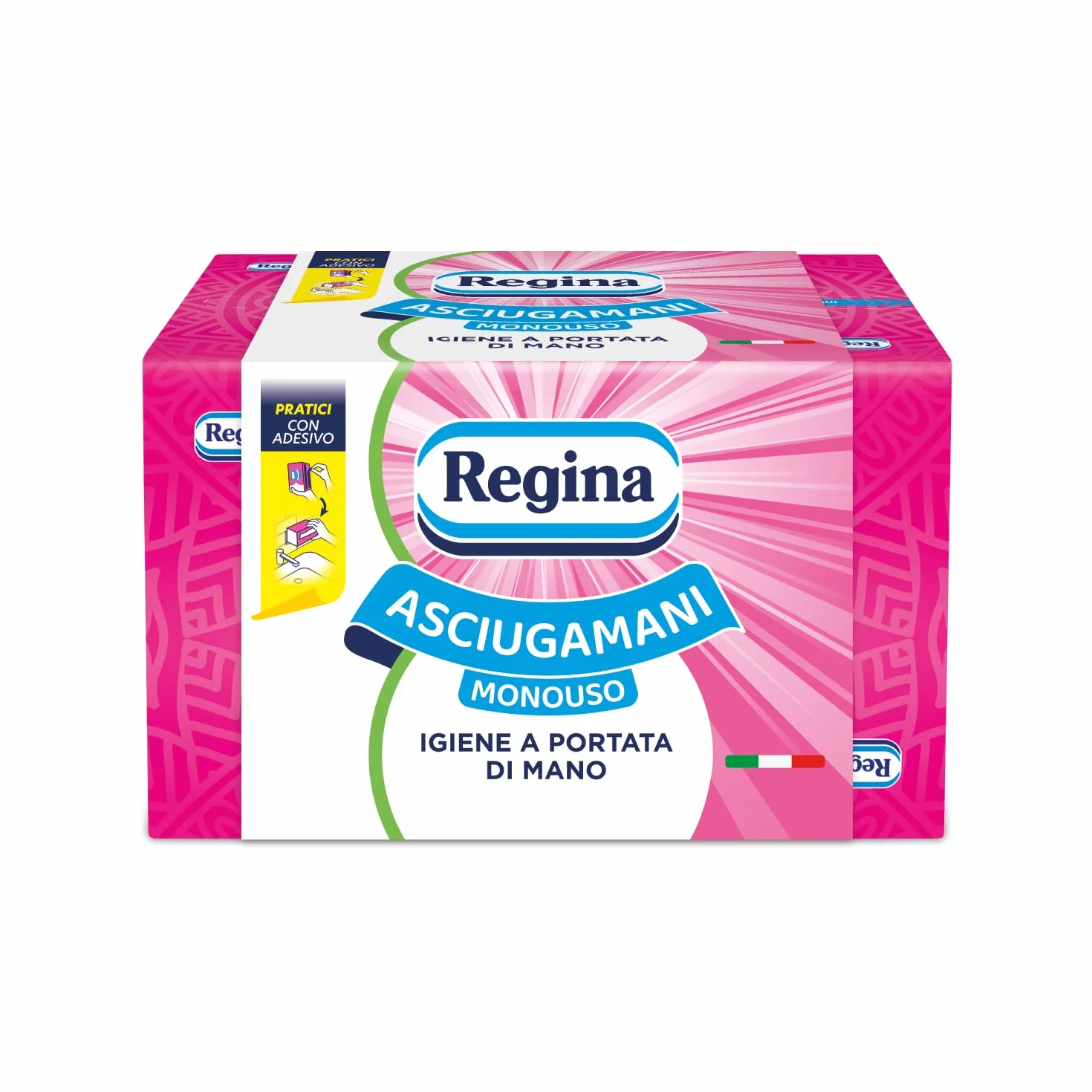 Regina Ręczniki jednorazowe w opakowaniu 100 sztuk, praktyczne i higieniczne ręczniki, 100% celuloza FSC, biodegradowalne, opakowanie dozownika