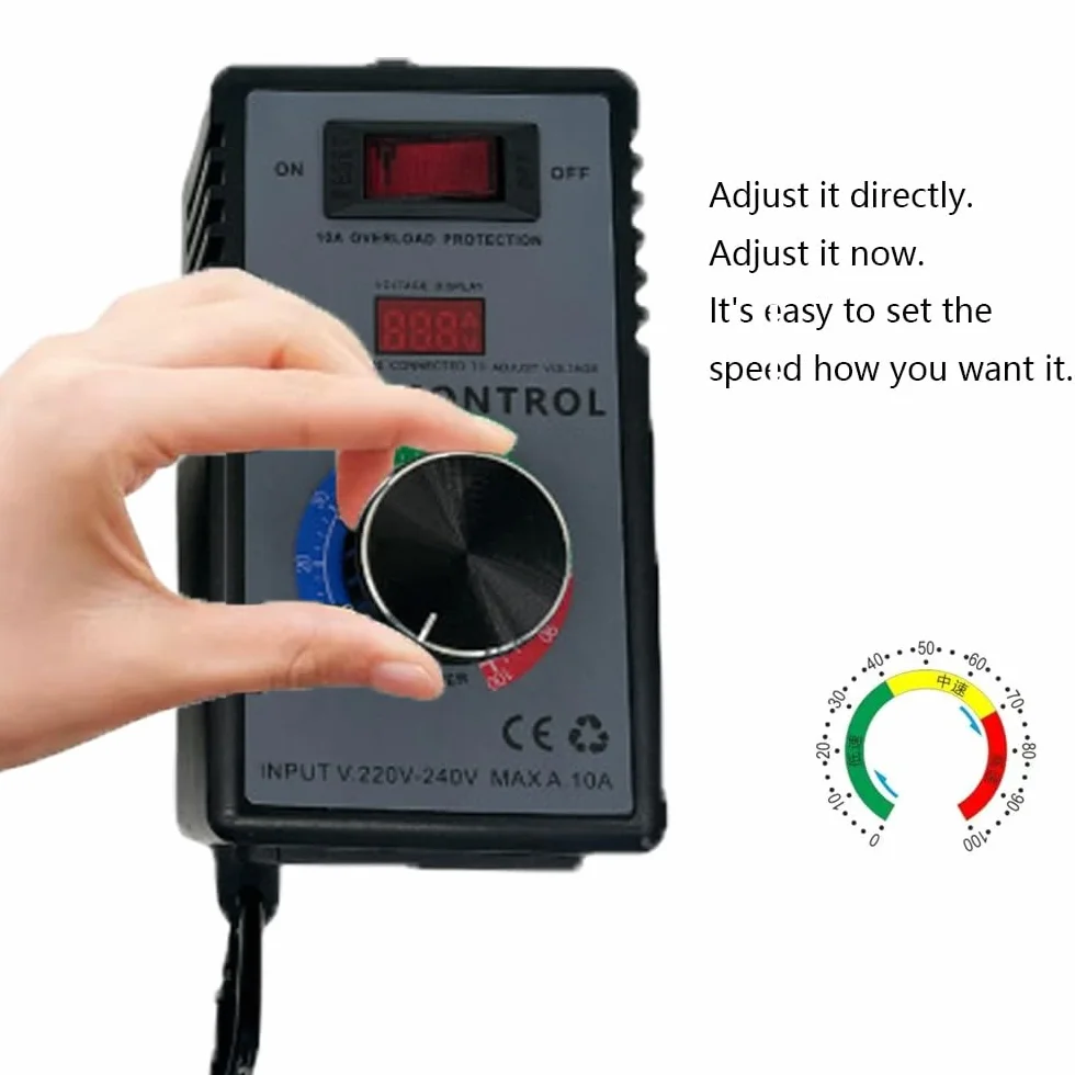 Regulator prędkości obrotowej 230 V, regulator napięcia, regulator prędkości obrotowej silnika do szlifierek kątowych, dmuchaw, wiertarek ręcznych, pił tarczowych, przetwornic częstotliwości 230 V