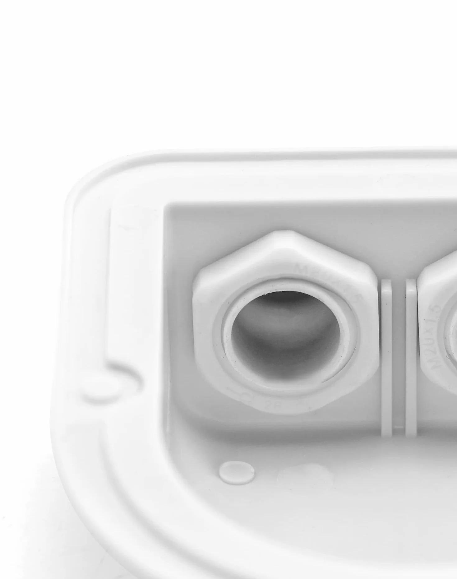 QWORK® 4 sztuka kanał dachowy IP68 wodoodporny ABS podwójny kanał kablowy do słonecznej klimatyzacji satelitarnej przyczepa kempingowa łódź;