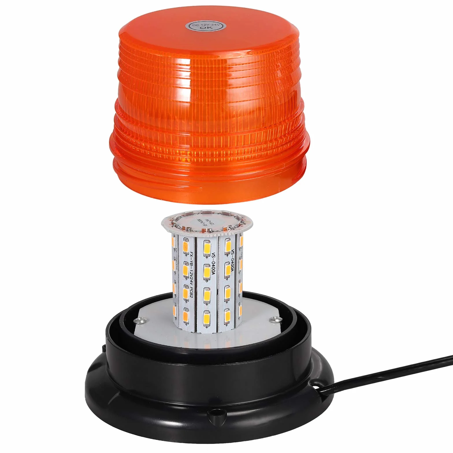 PROZOR 12/24 V 40 LED Magnetic Awaryjne migające światło ostrzegawcze światło stroboskopowe Amber 40 W samochód ciężarowy