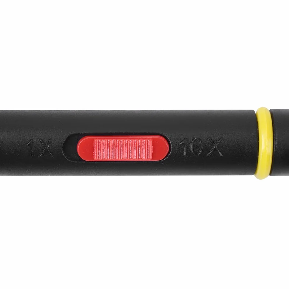 1 szt. P2200 uniwersalna wysoka precyzja 200 MHz sonda oscyloskopowa X10/X1 zestaw akcesoria PKCATI BNC klips sondy kabel, czarny
